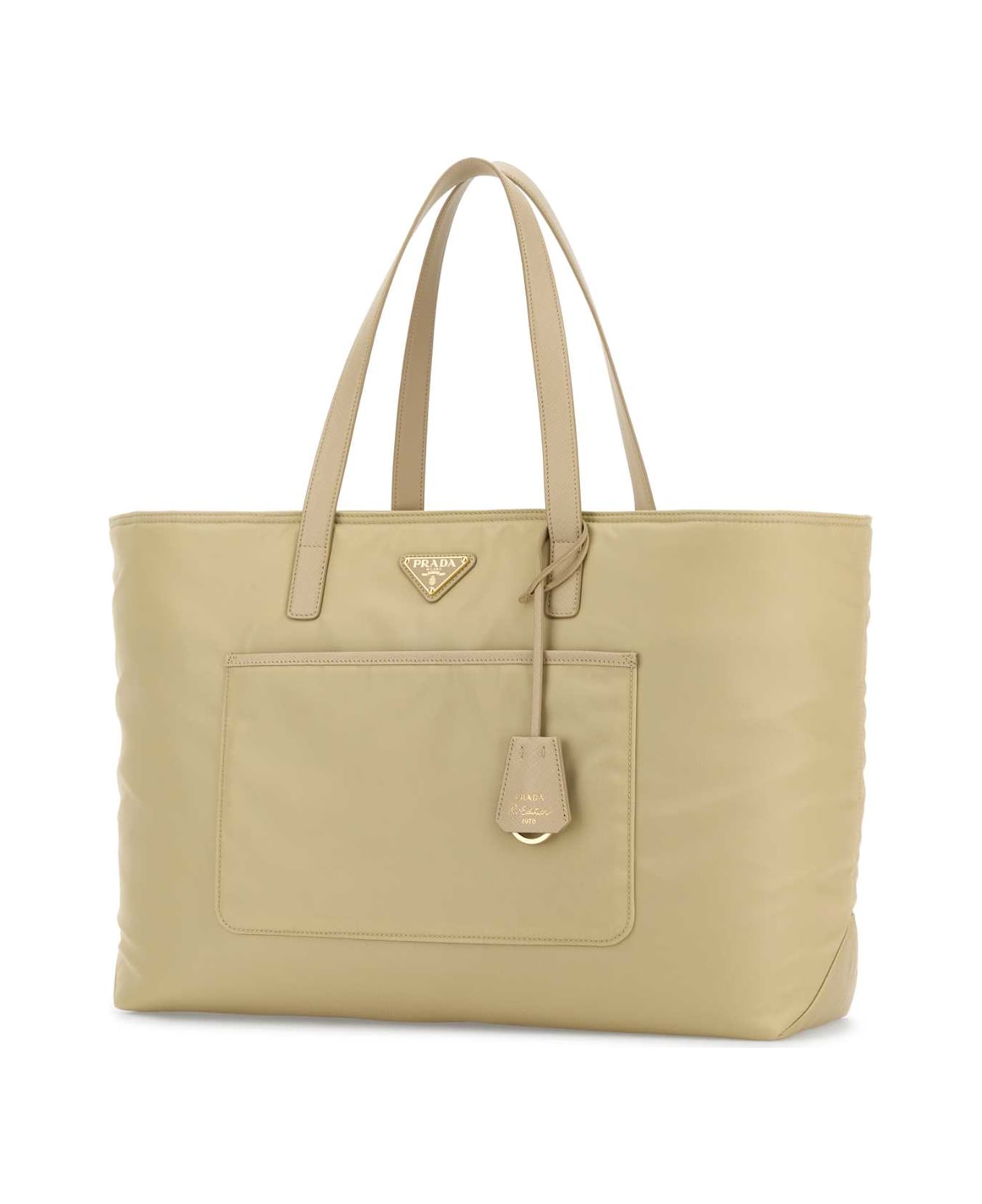 Prada Sand Re-nylon Large Re-edition 1978 Shopping Bag - DESERTO