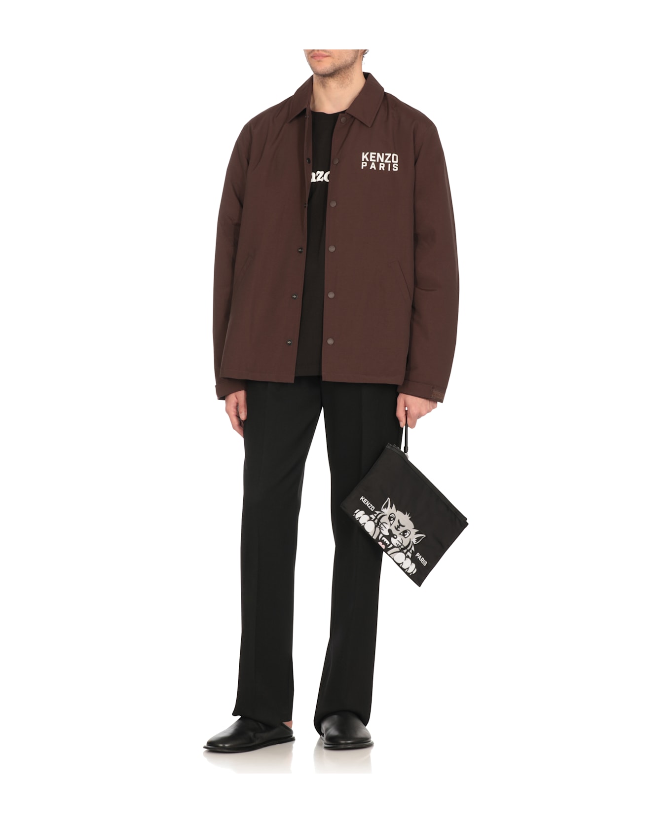 Kenzo Happy Tiger Jacket - Brown