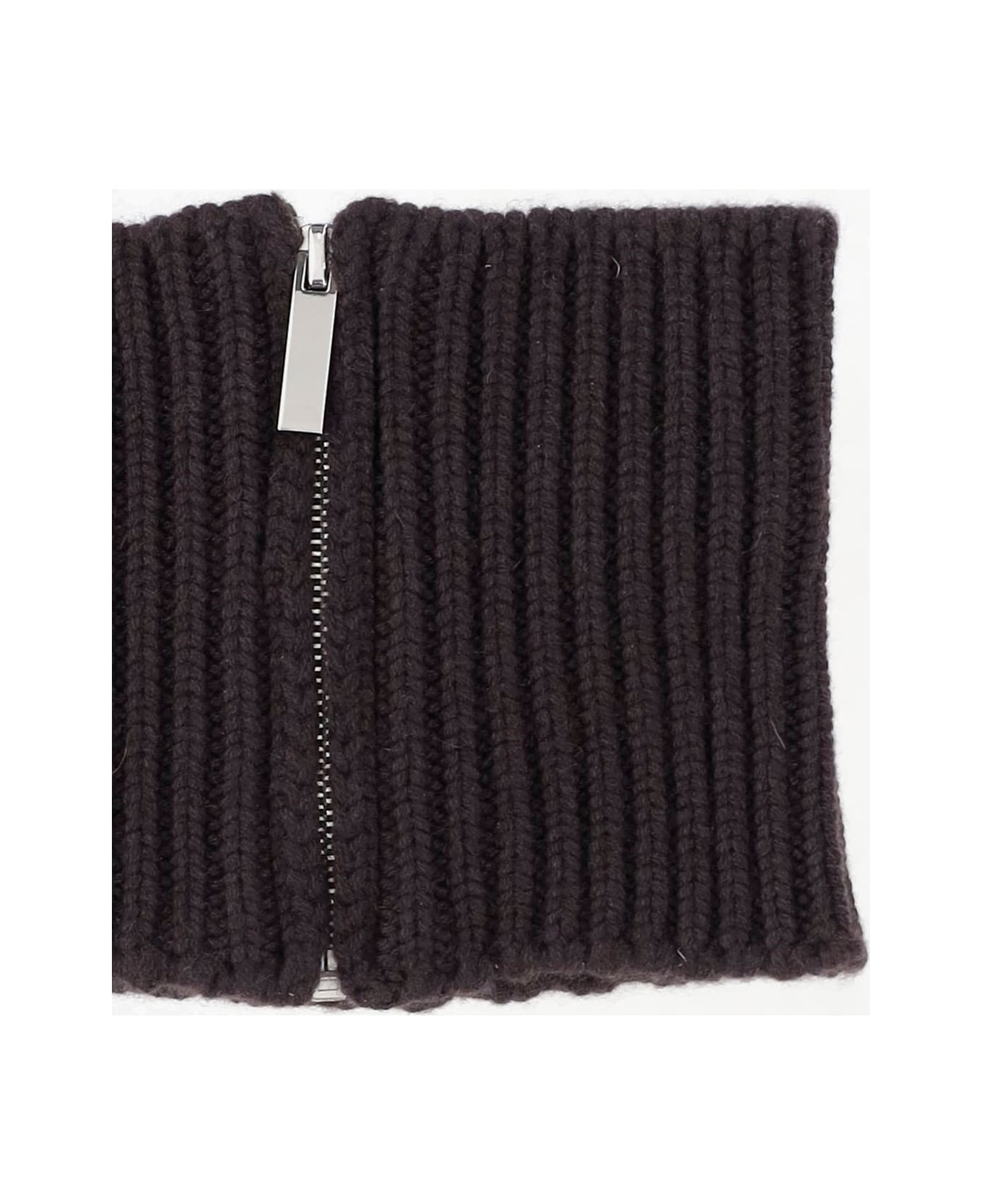 Sa Su Phi Cashmere Knit Cash Collar - Brown