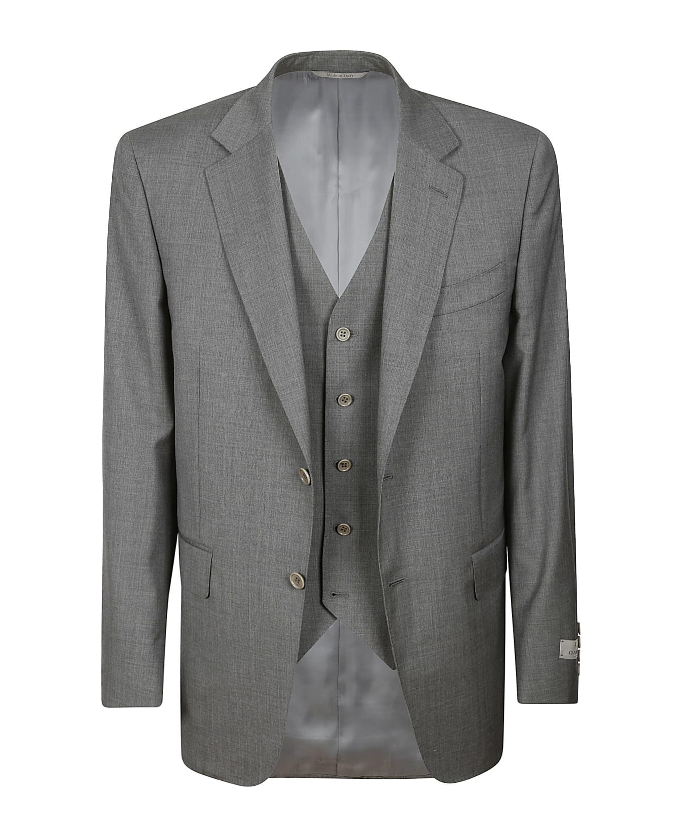 Canali Suit With Vest - Grey スーツ