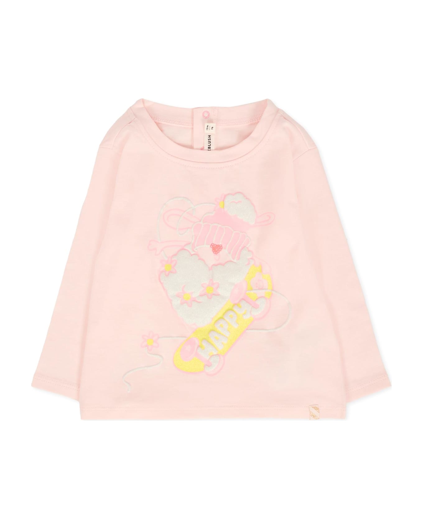 Billieblush Pink T-shirt For Baby Girl With Sheep - Pink