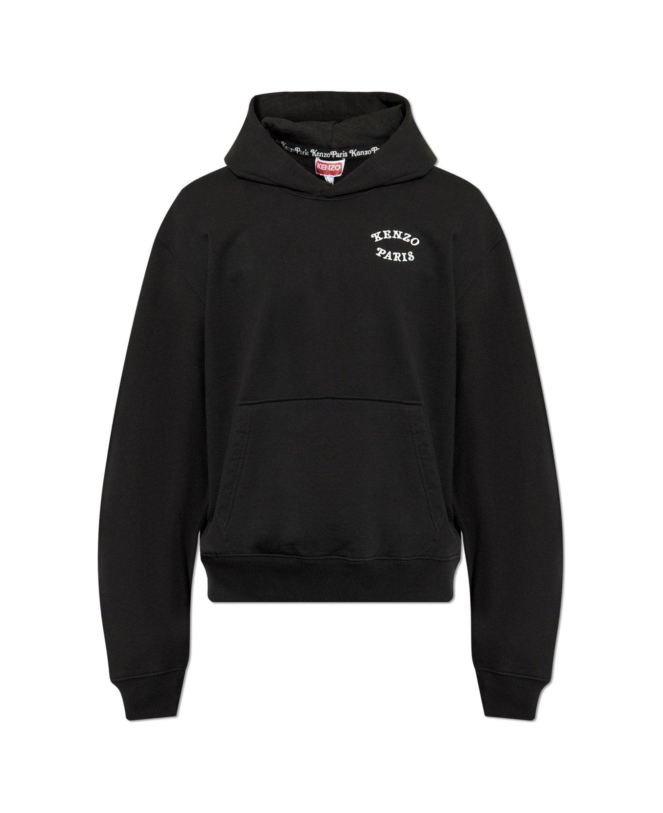 Kenzo X Verdy Embroidered Long Sleeved Hoodie - BLACK