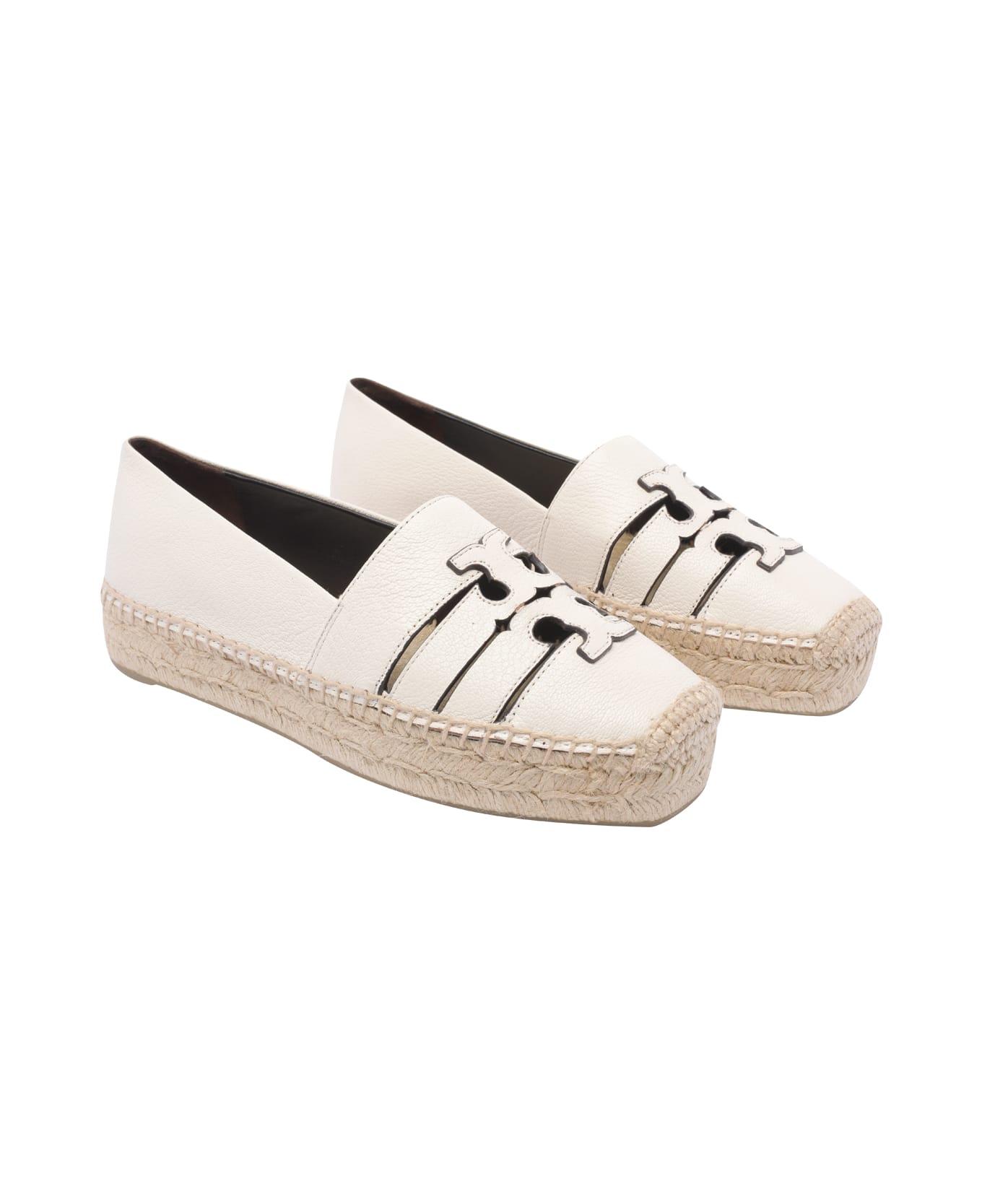 Tory Burch Ines Plateau Espadrilles - White