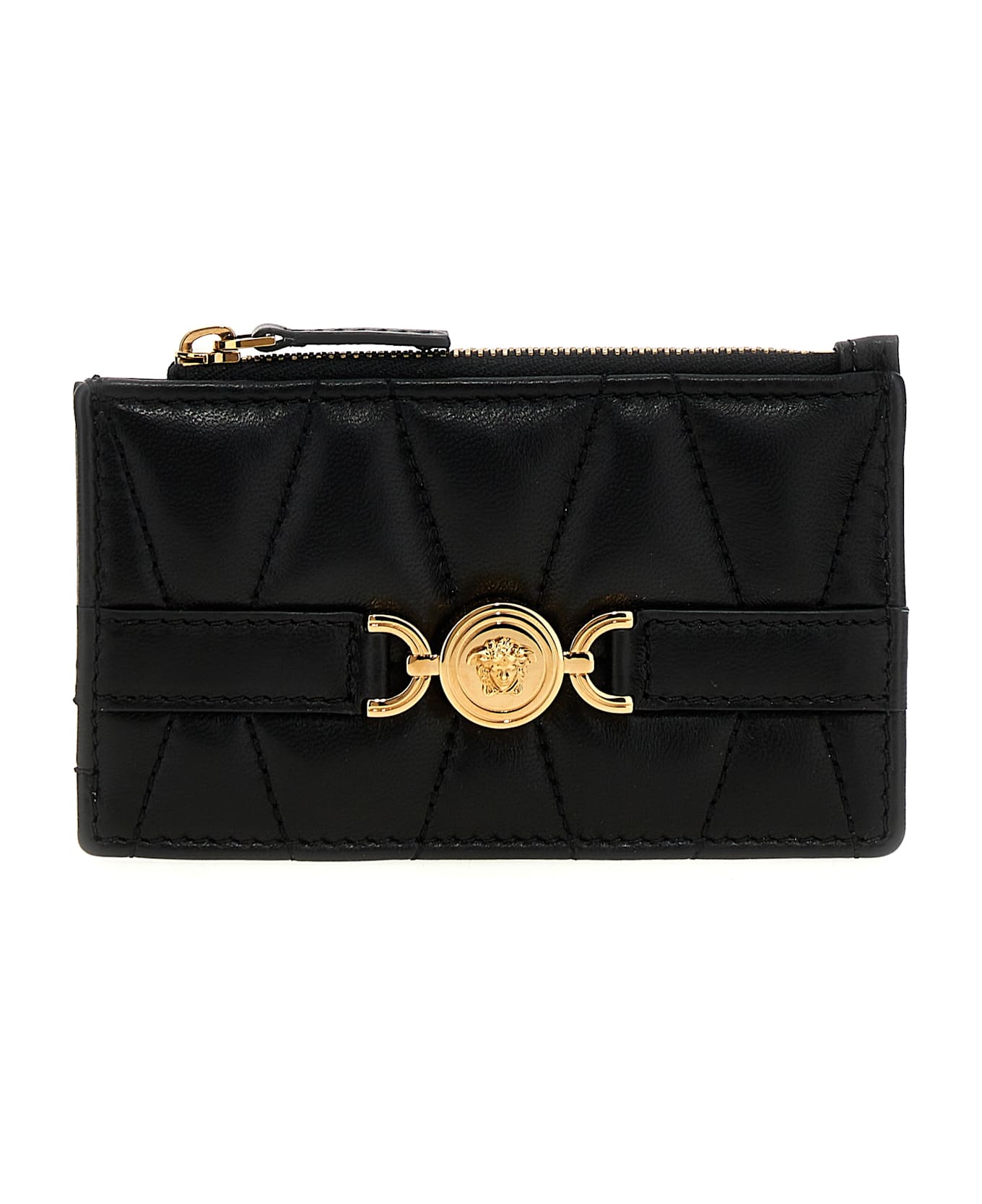 Versace 'medusa' Card Holder - Black  