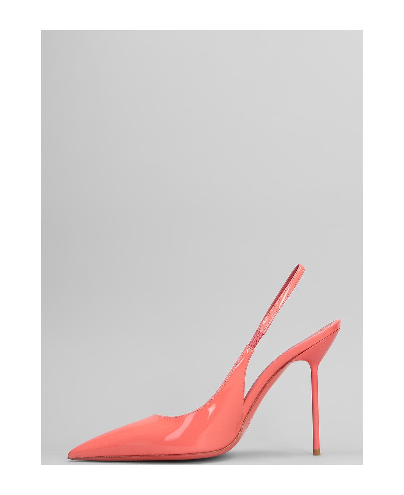 Paris Texas Lidia Slingback Pumps In Rose-pink Patent Leather - rose-pink