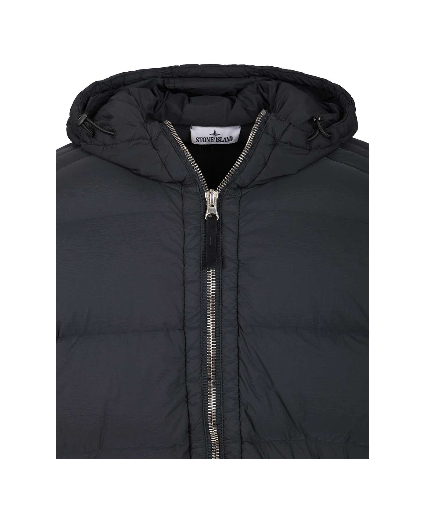 Stone Island Piumino Con Cappuccio - Blue