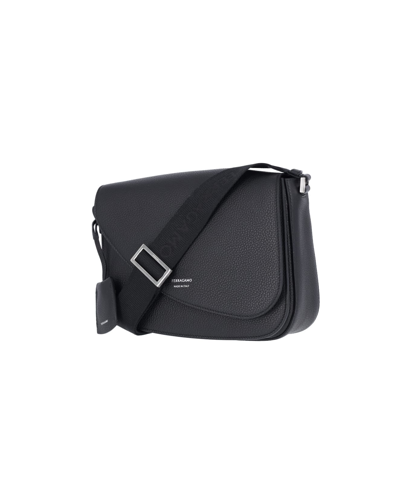 Ferragamo Medium Crossbody Bag "fiamma" - Black  