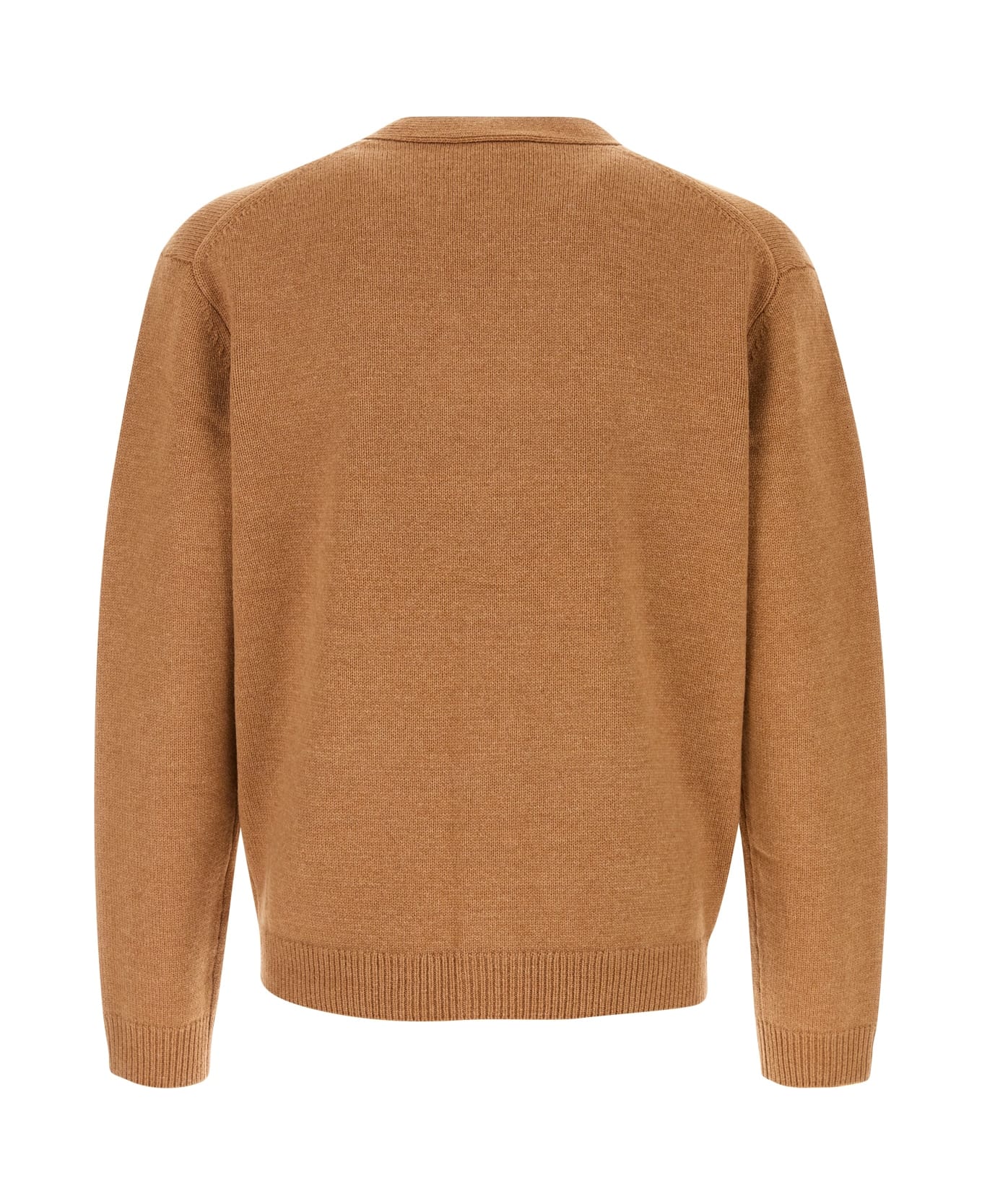 Maison Kitsuné Biscuit Wool Cardigan - SEQUOIA