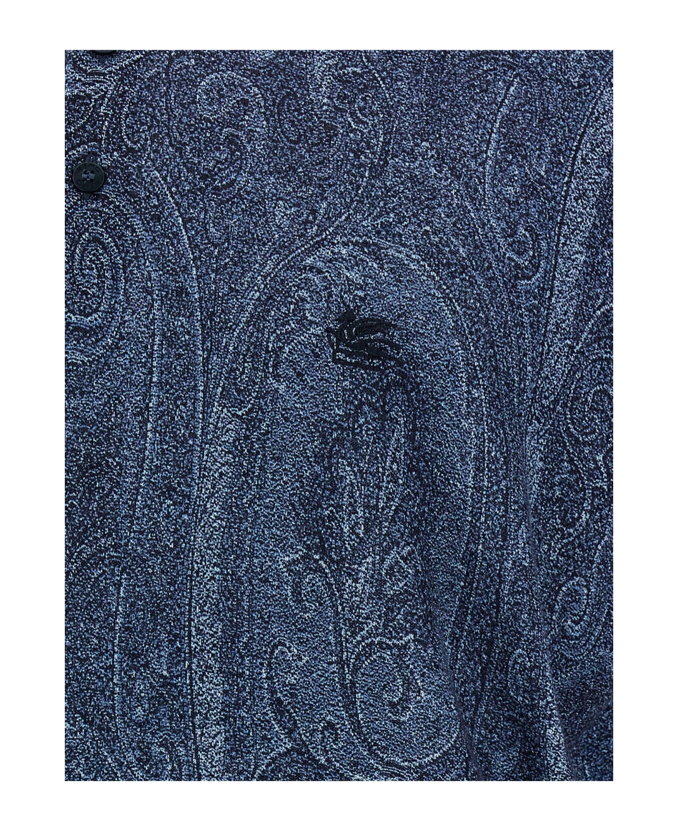 Etro 'paisley' Polo Shirt - Blue