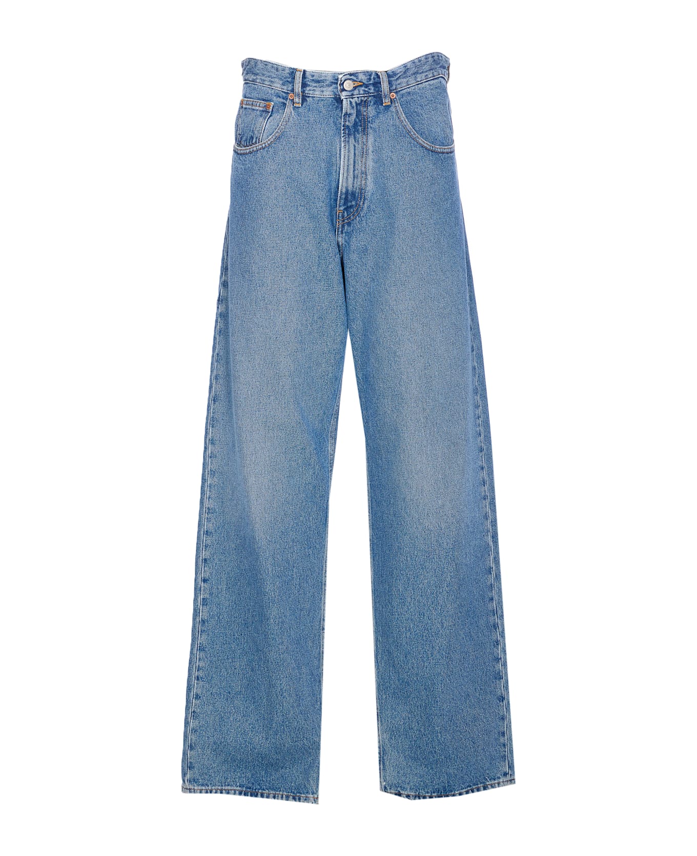 MM6 Maison Margiela Wide Leg Jeans - Blue