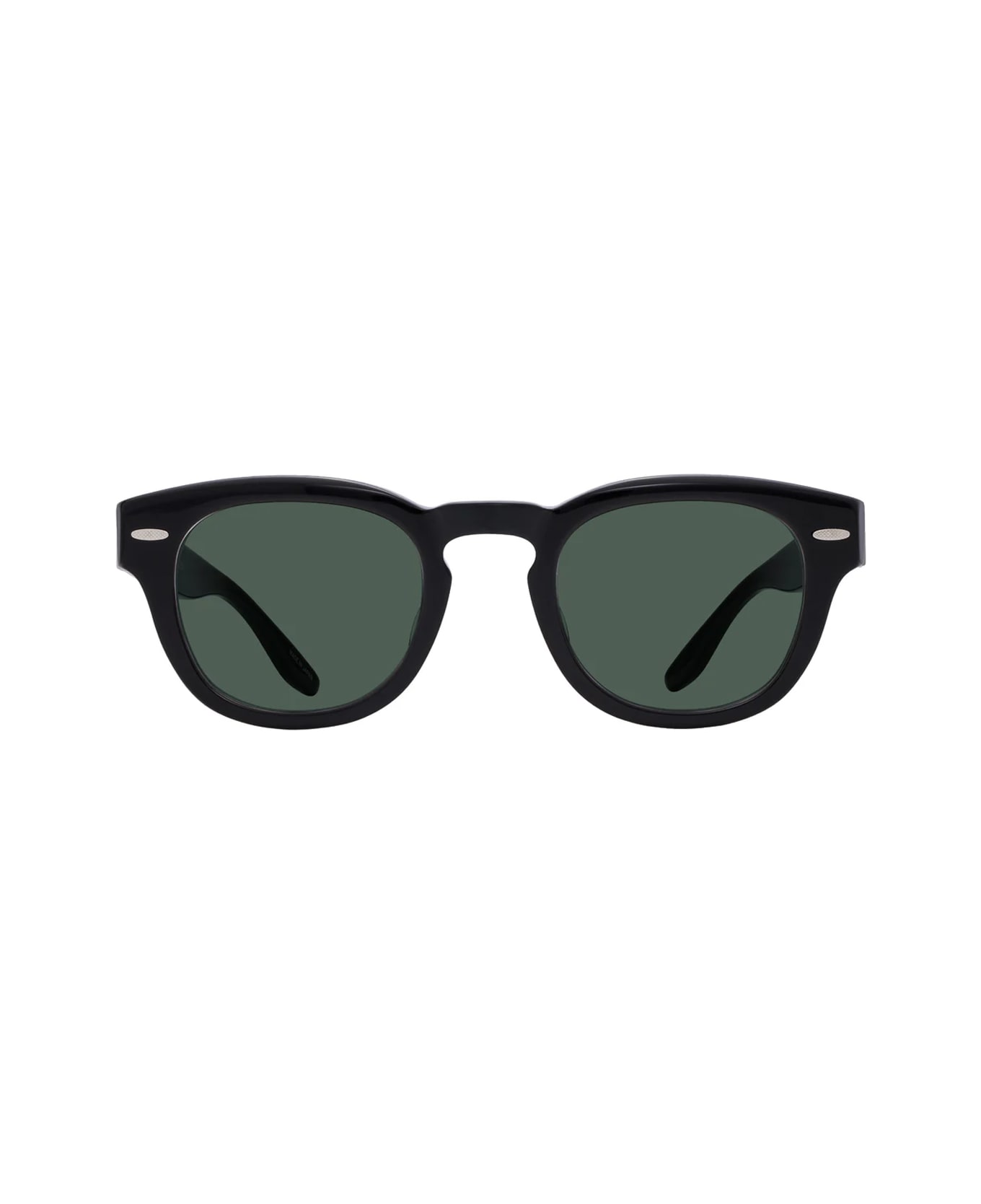 Barton Perreira Bp40010i Demarco Bla/sil/gsm Black Silver/green Sunglasses - Nero