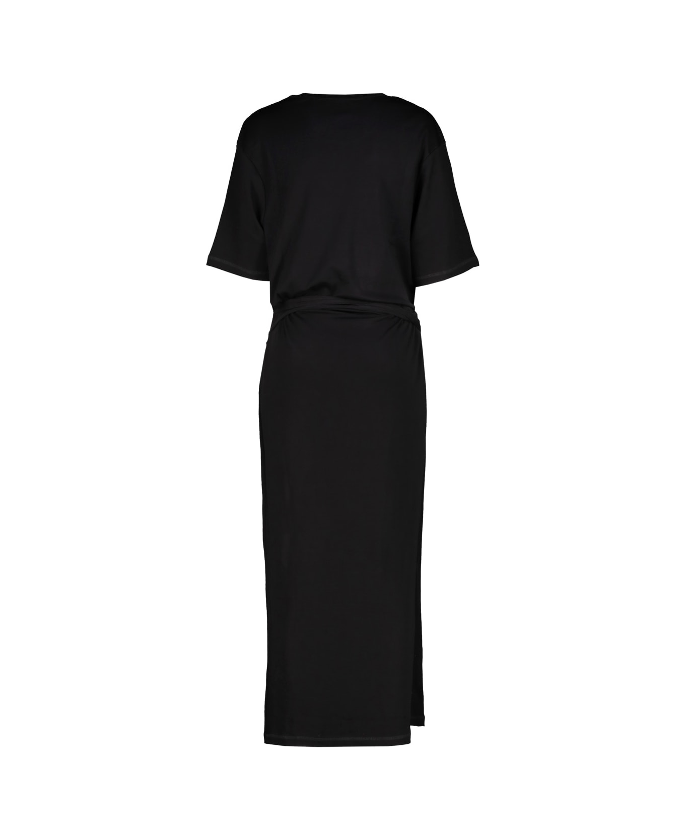 Lemaire Belted Rib T-shirt Dress - Black ワンピース＆ドレス
