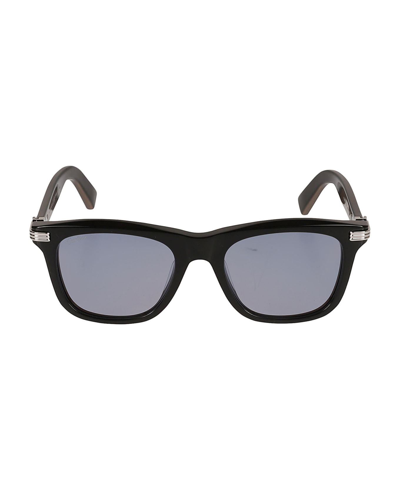 Cartier Eyewear Square Sunglasses - Black/Blue サングラス