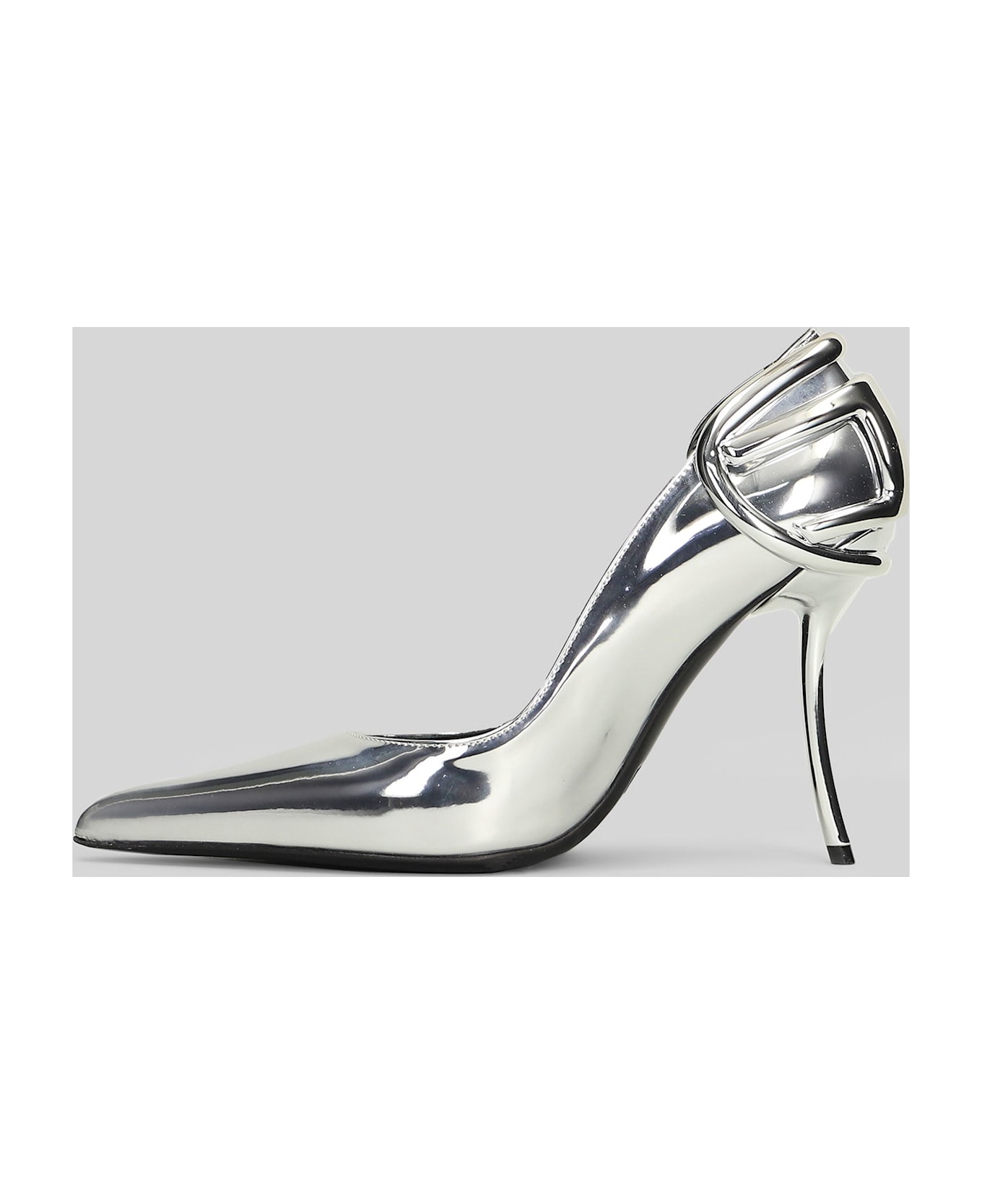 Diesel Ten&half Pumps In Silver Polyester - silver