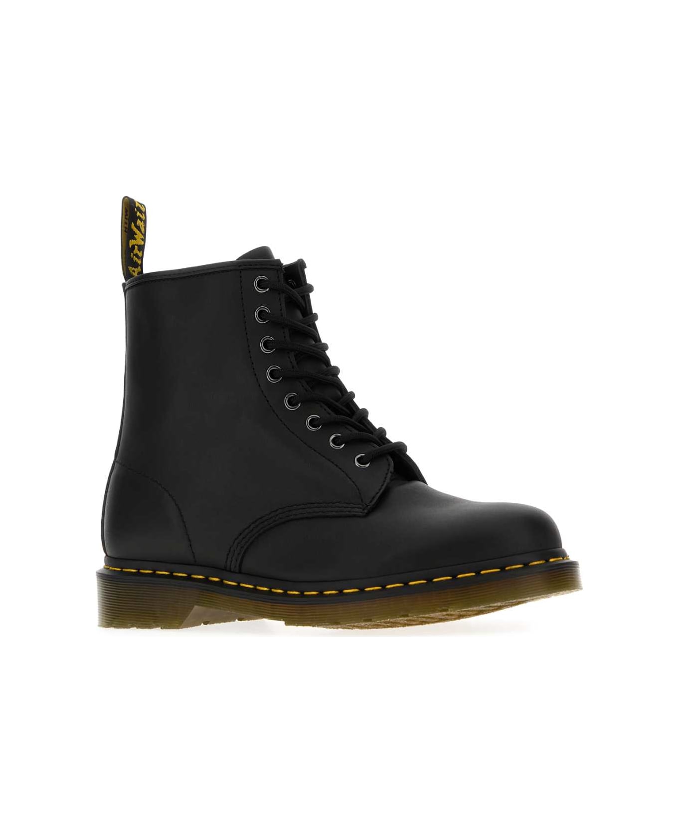 Dr. Martens Black Nappa Leather Ankle Boots - BlackNappa