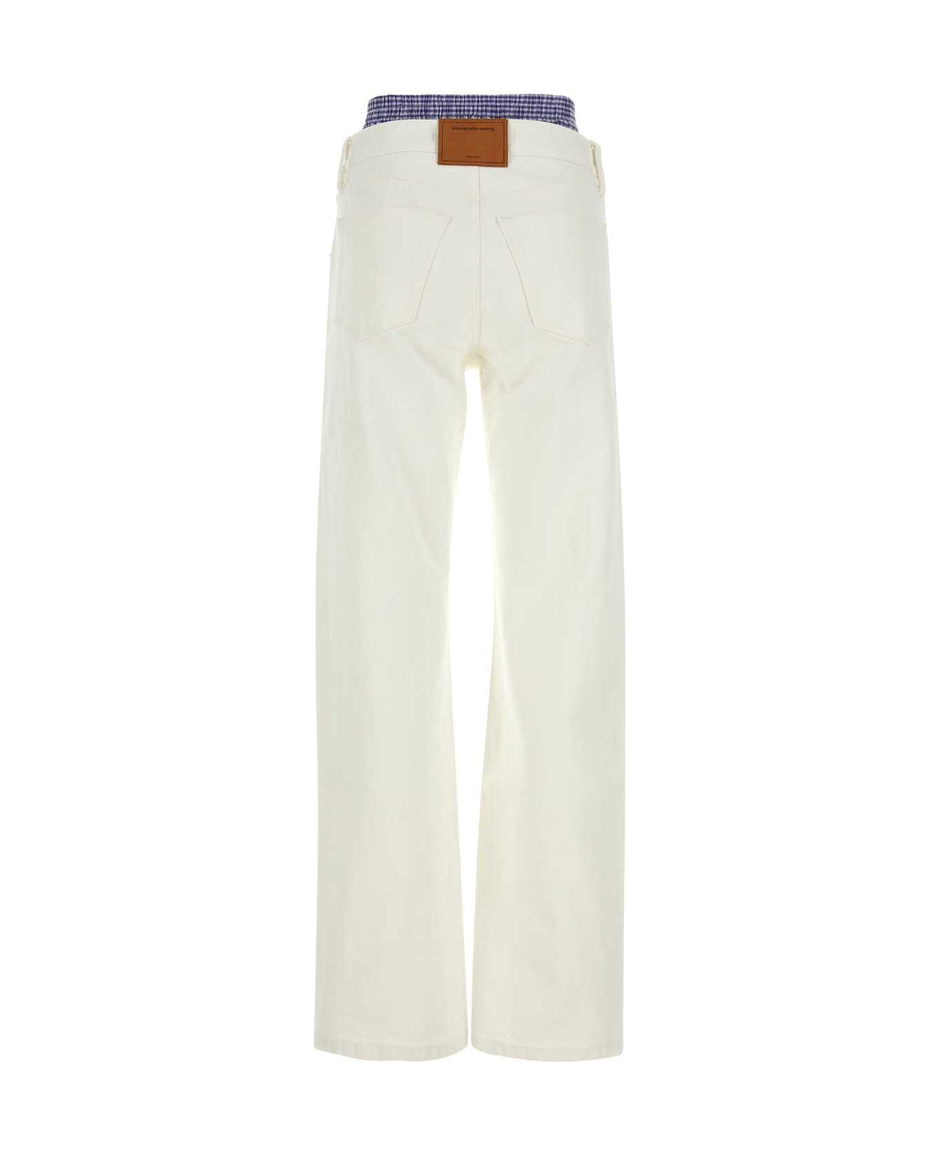 Alexander Wang Ivory Denim Jeans - MOONSHINE