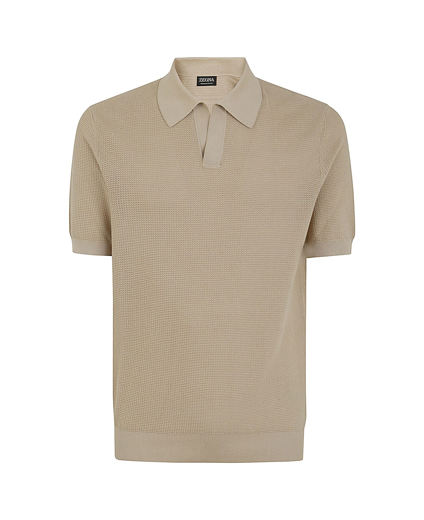 Zegna Premium Cotton Polo - Beige ポロシャツ