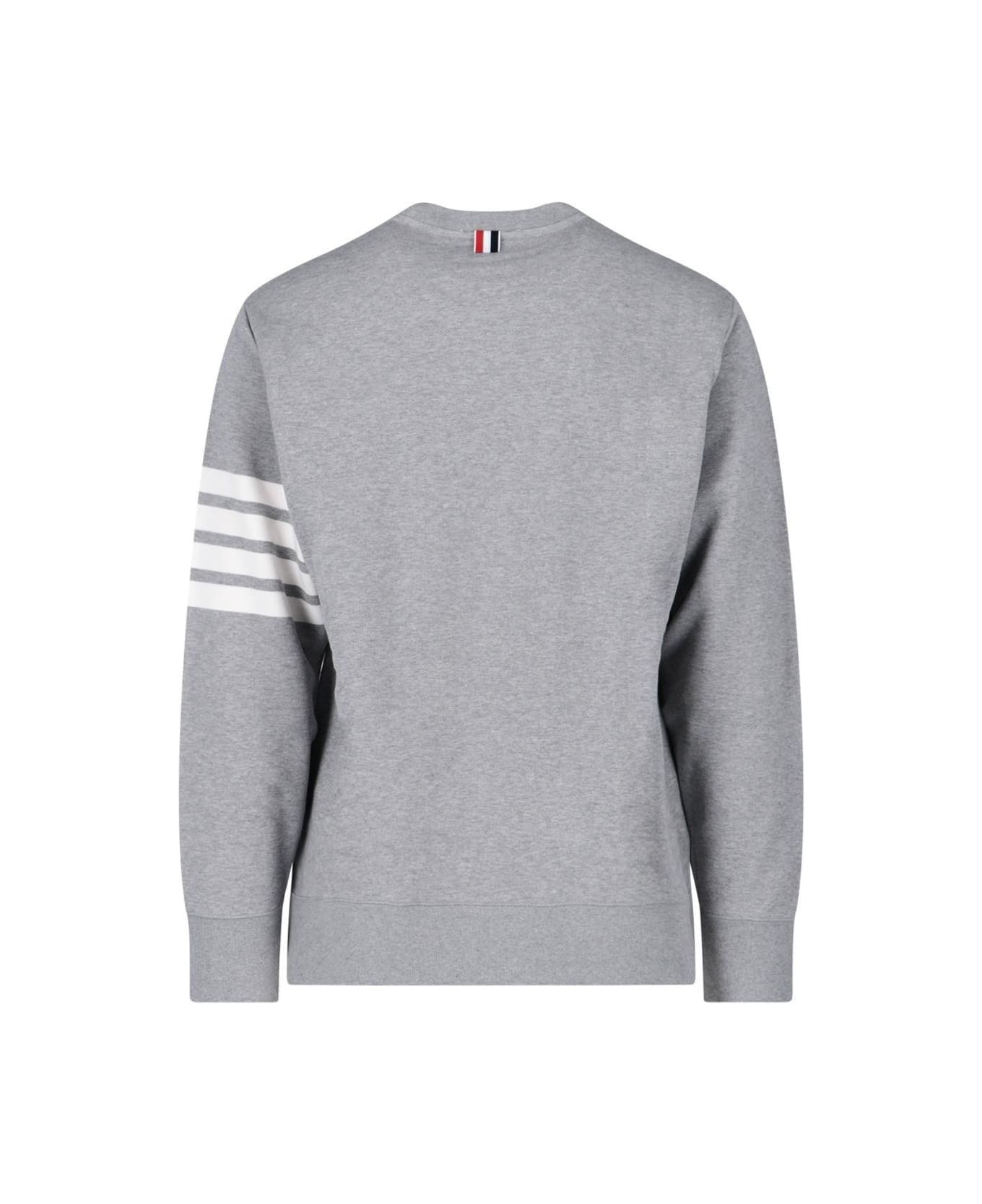 Thom Browne 4-bar Stripe Sweatshirt - LIGHT GREY