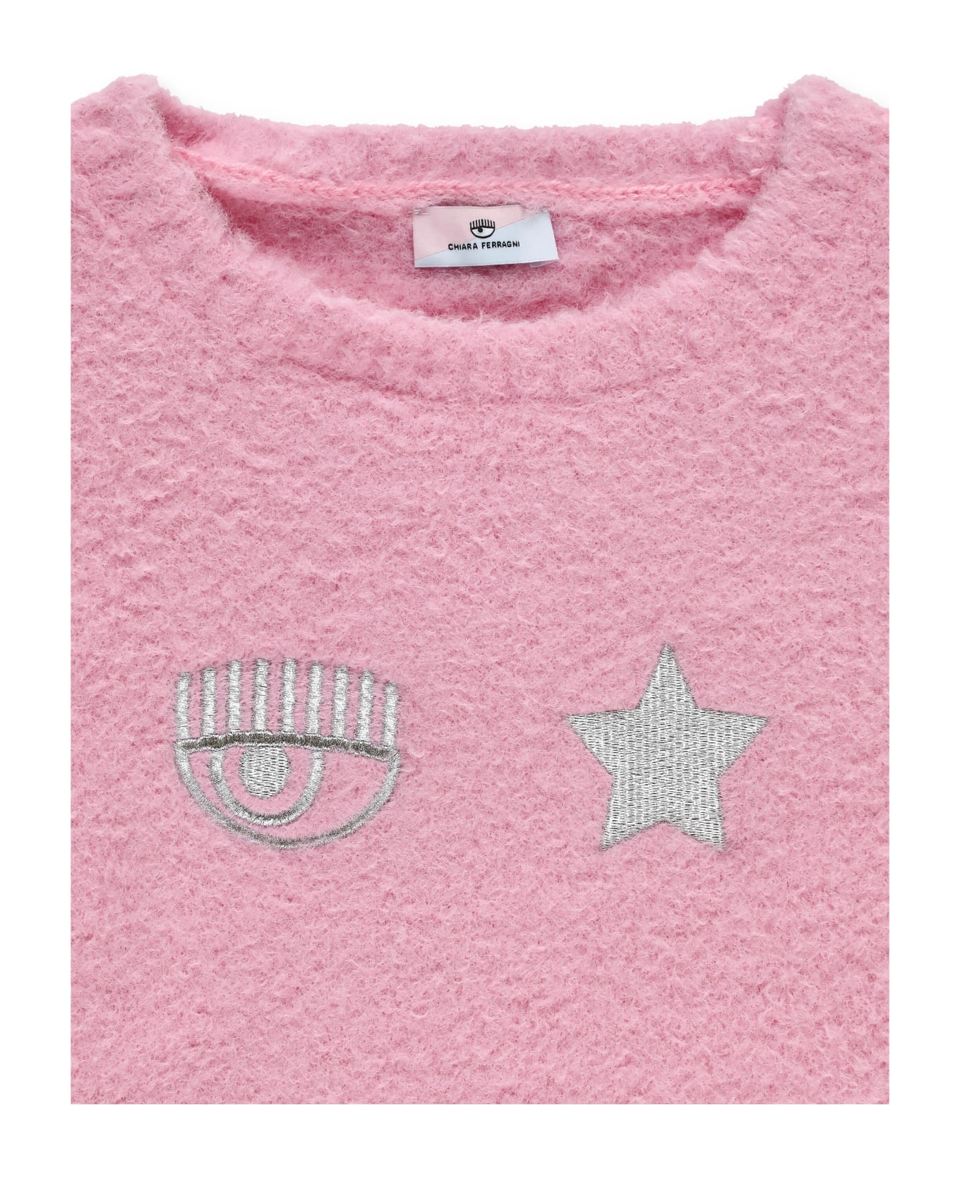 Chiara Ferragni Sweater With Logo - Pink ニットウェア＆スウェットシャツ