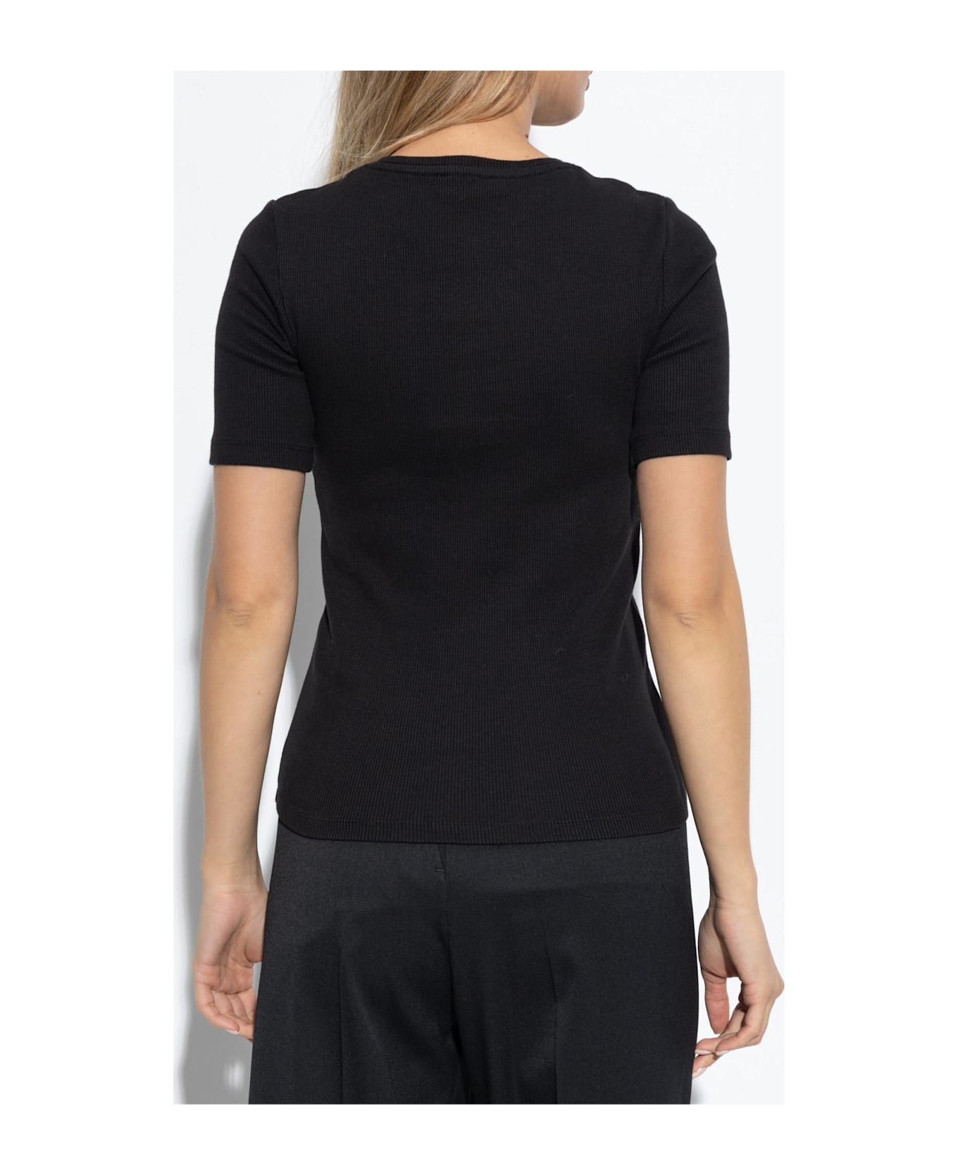 Anine Bing Ribbed Top 
alessia
 - BLACK