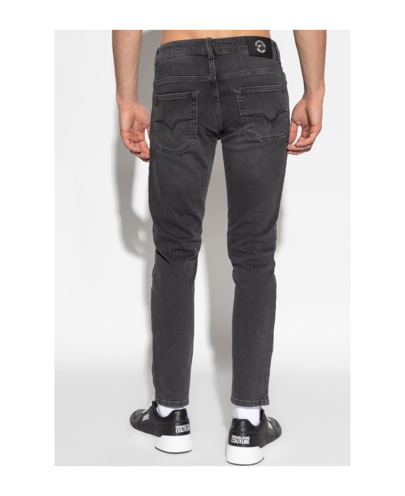 Versace Jeans Couture Jeans With Tapered Legs - black