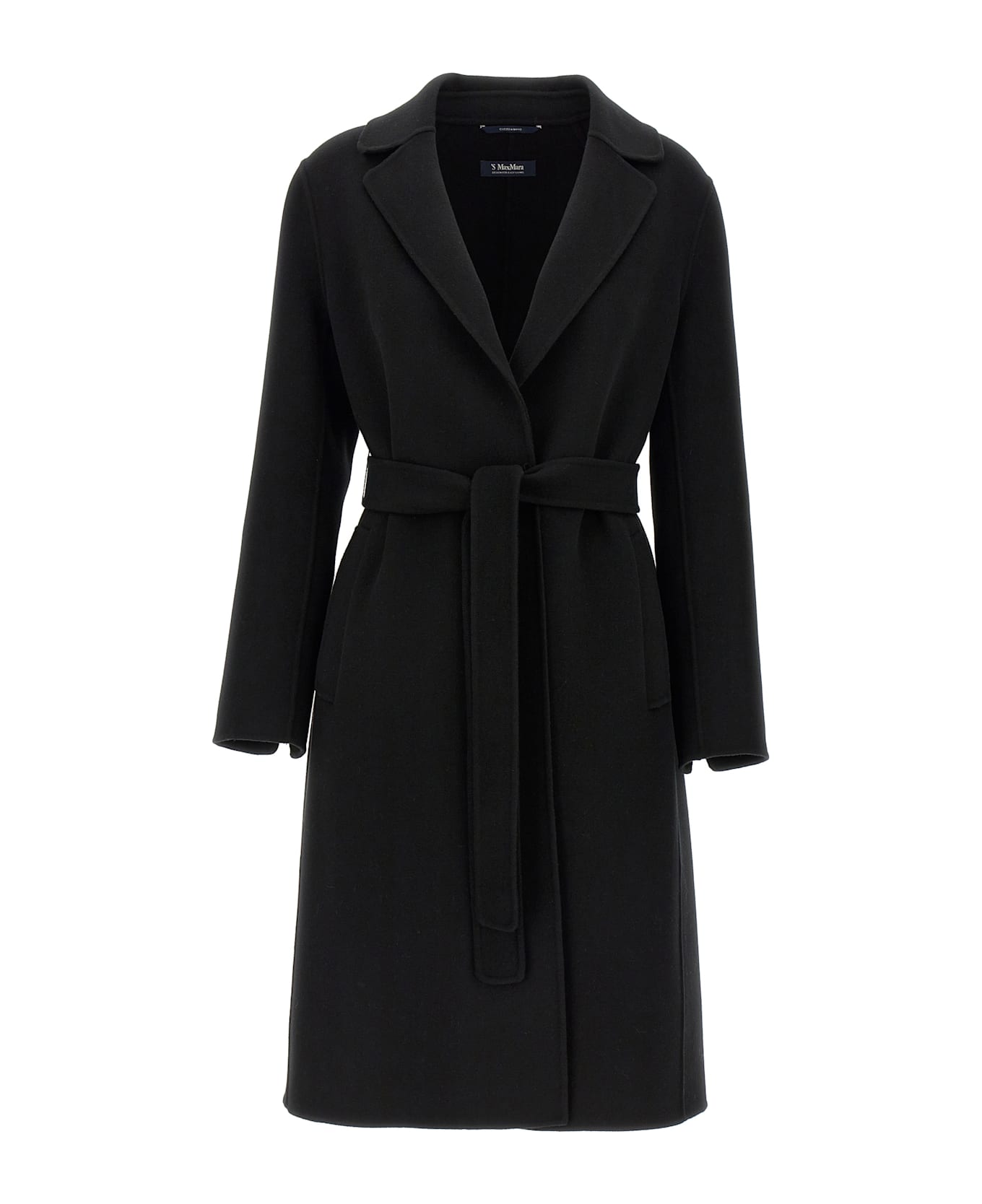 'S Max Mara 'pauline' Coat - Black  