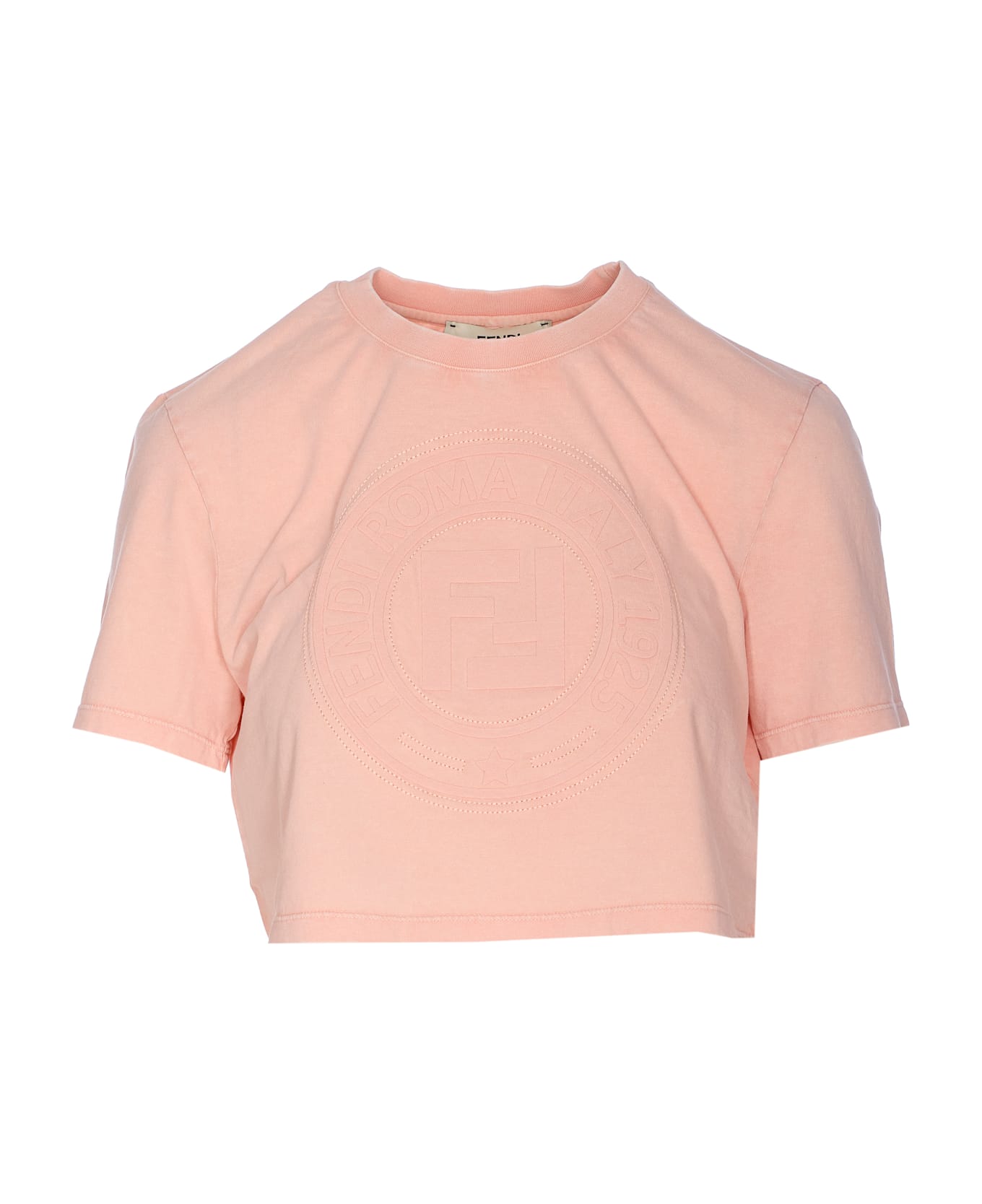 Fendi Pink Cotton T-shirt - STRAWBERRY