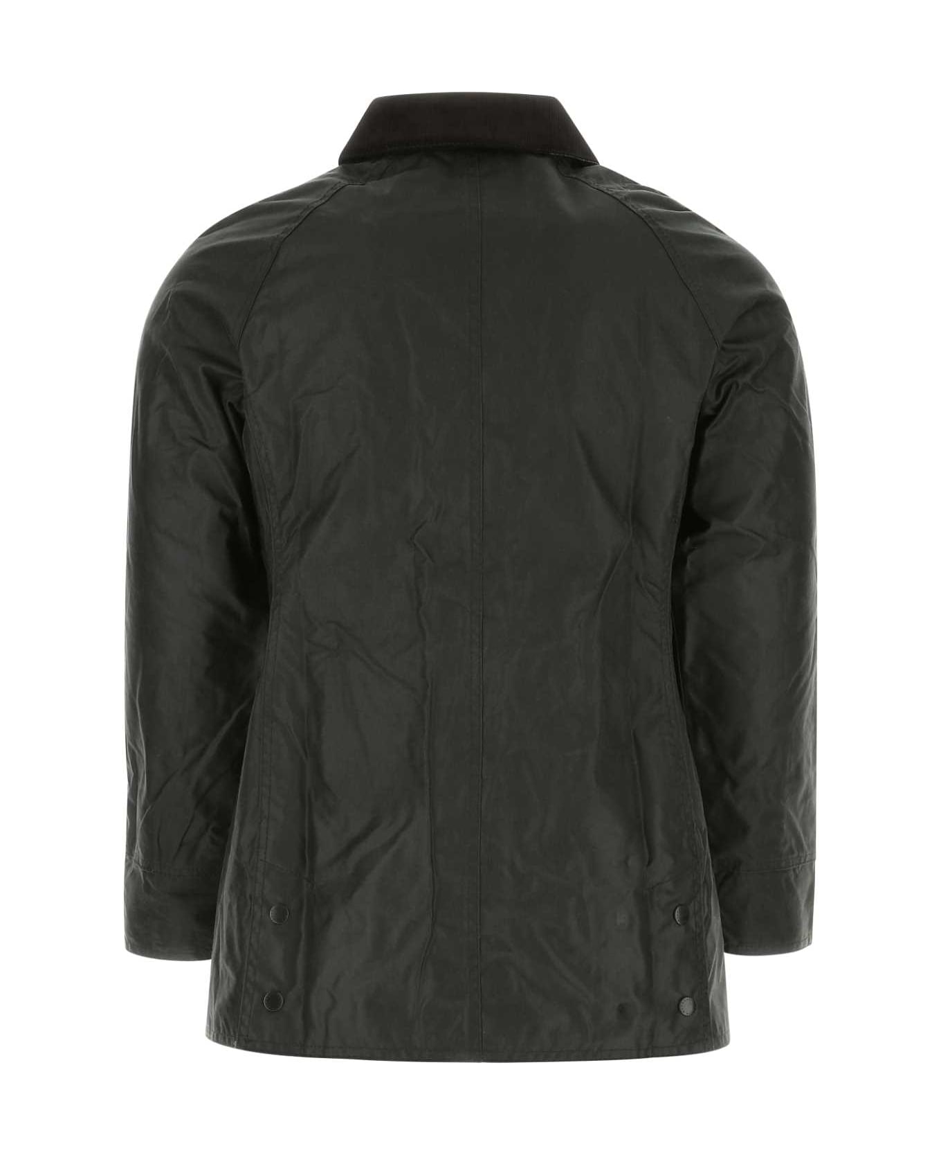 Barbour Dark Green Cotton Beadnell Jacket - SG91