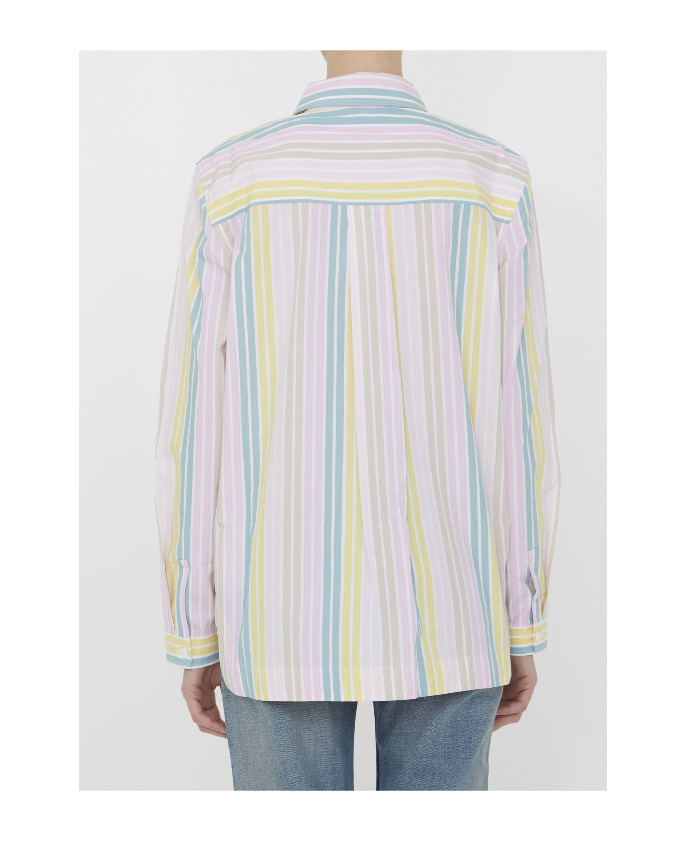 Ganni Multicolor Striped Shirt - MULTICOLOR
