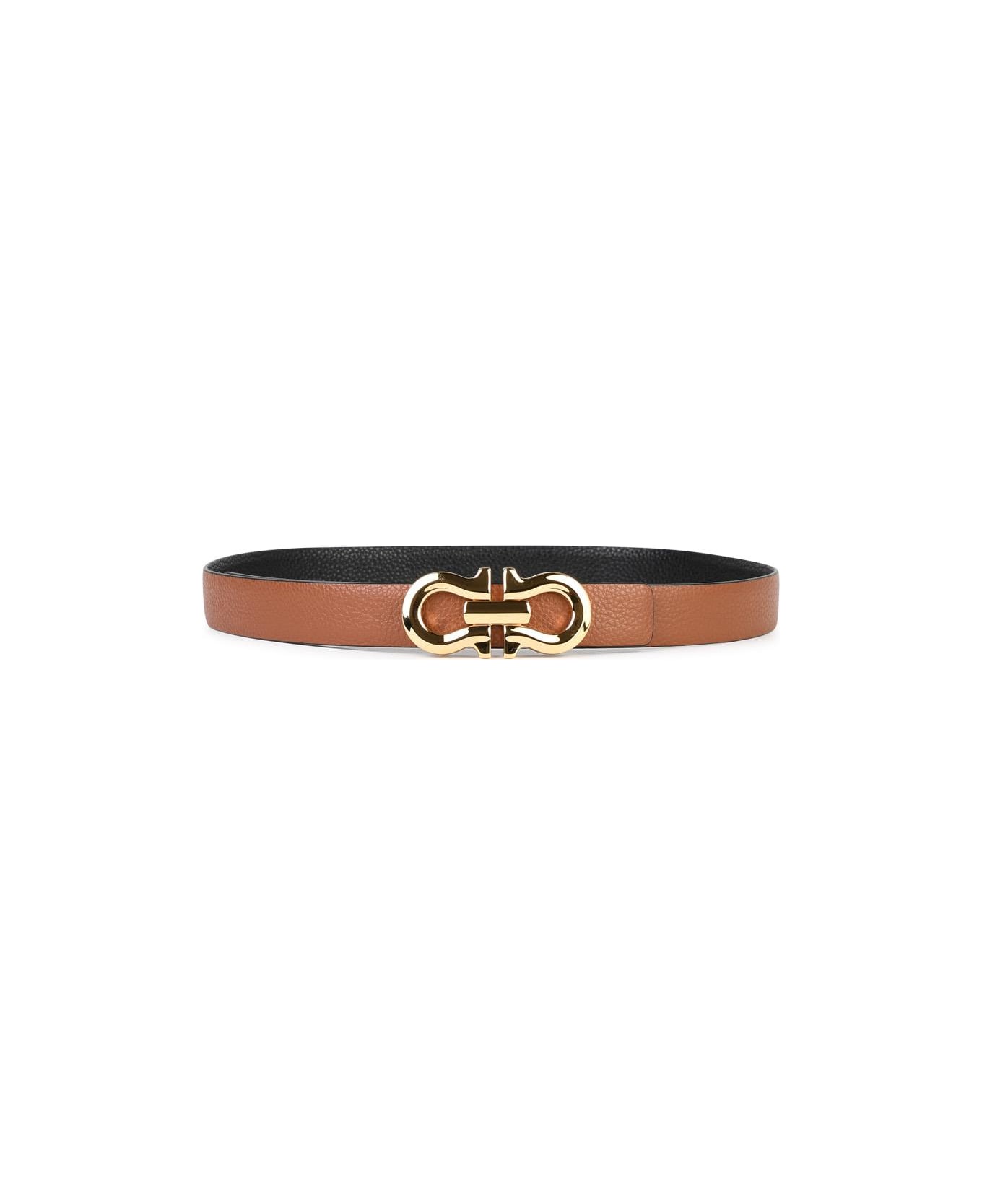 Ferragamo Brown Leather Belt - Brown
