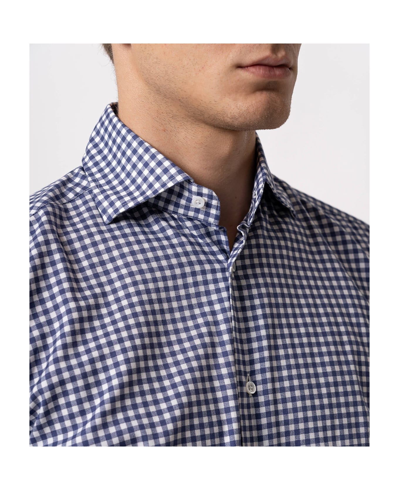 Larusmiani Casual Cotton Shirt Bercy T-Shirt - Blue