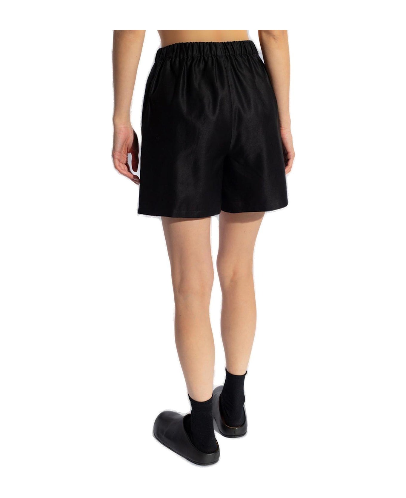 Max Mara Piadena High Waist Shorts - Beige