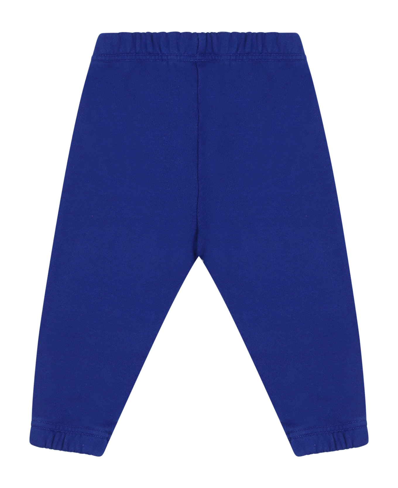 Off-White Blue Trackpants For Baby Boy - Blue