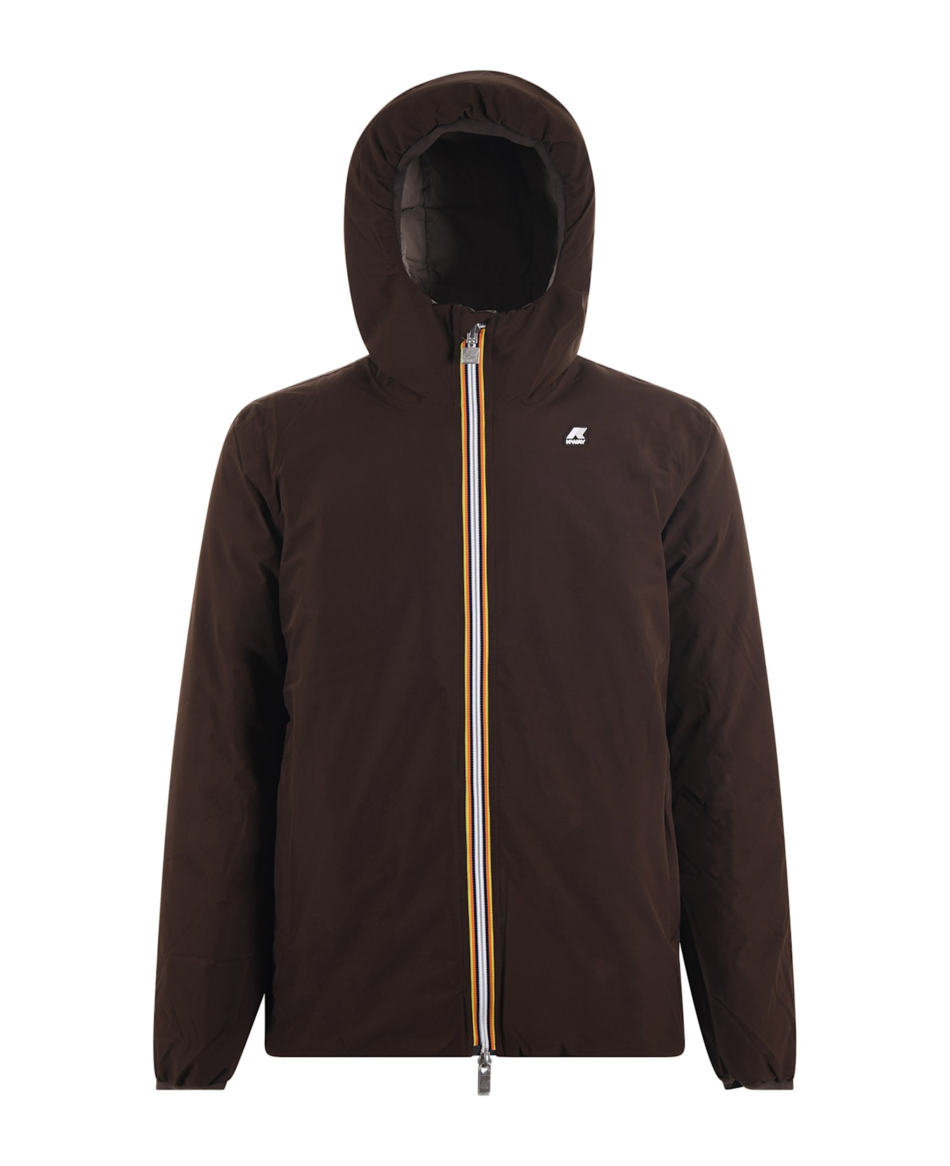 K-Way Reversible K-way Down Jacket - Marrone/Tortora