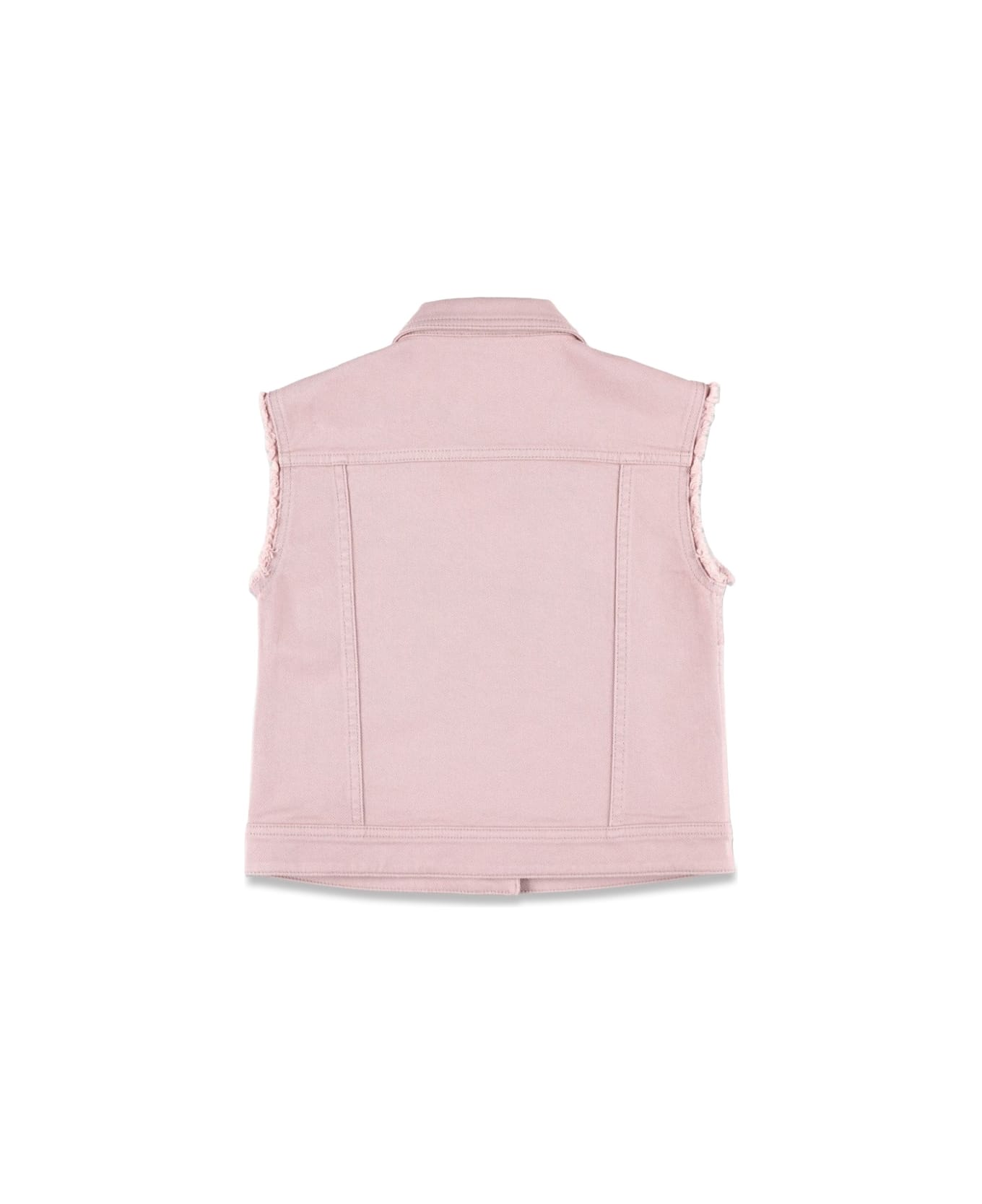 Golden Goose Sleeveless Denim Vest - PINK