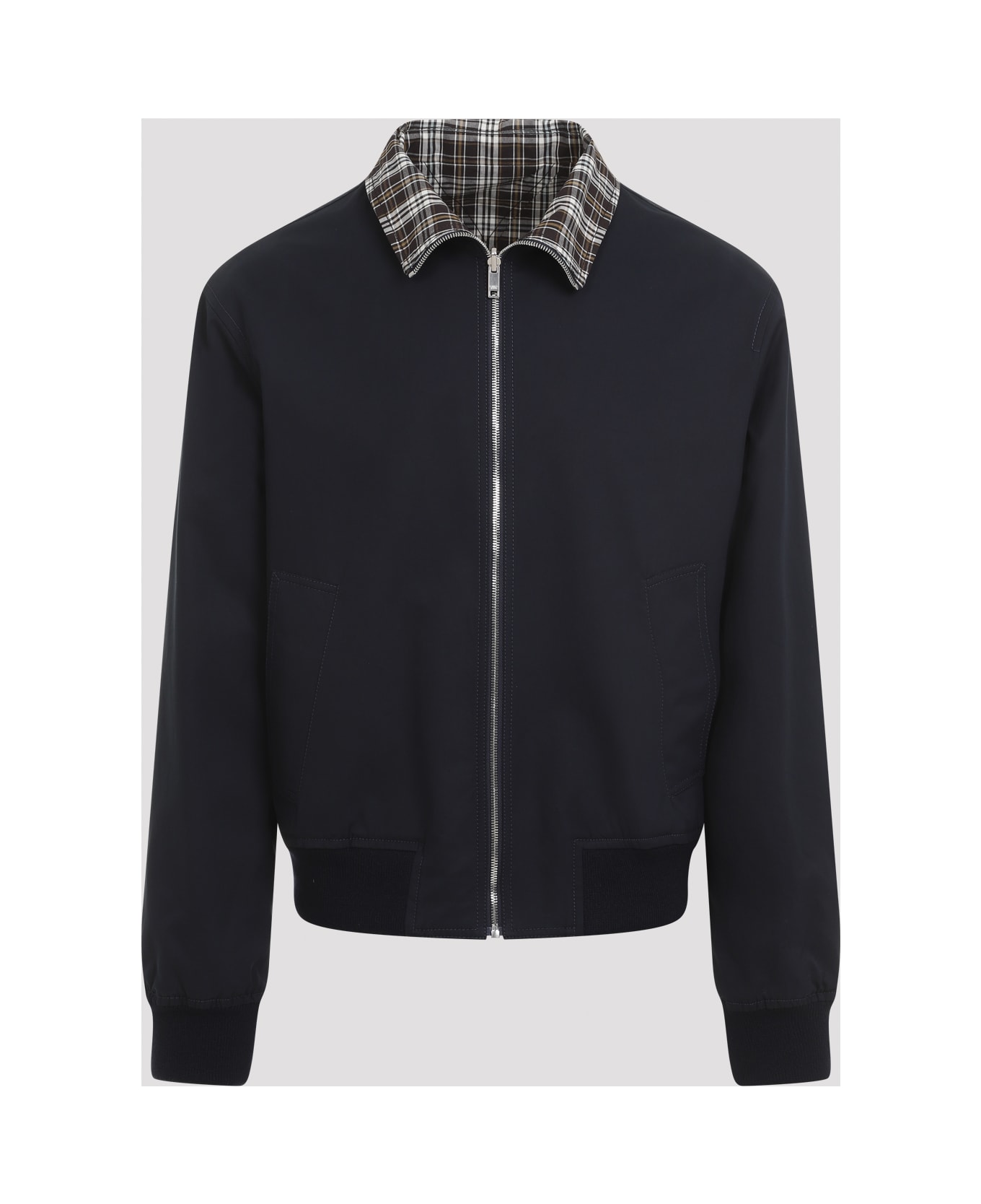 Bottega Veneta Reversible Jacket With Stand-up Collar - Midnight Blue
