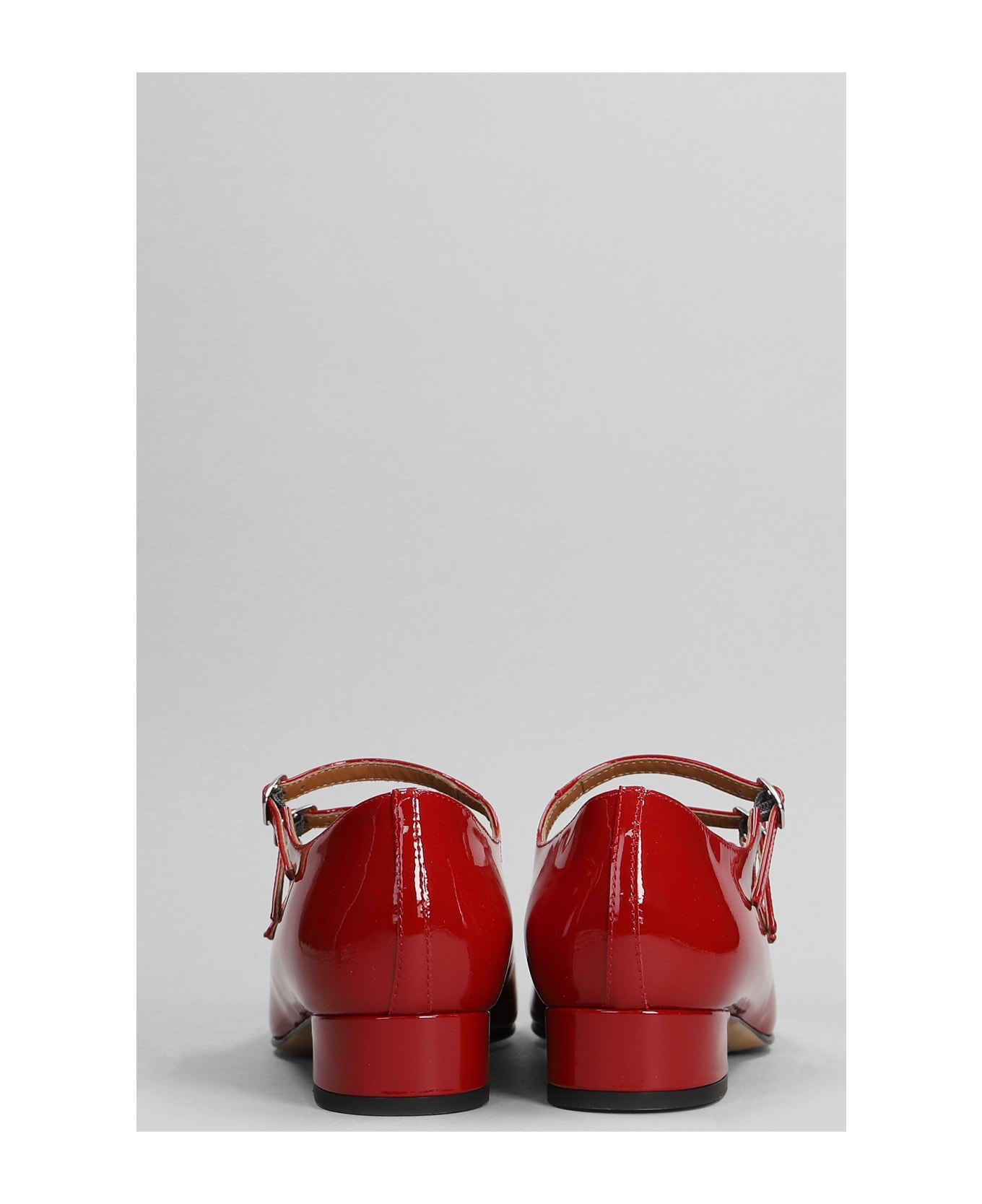 Carel Ariana Ballet Flats In Red Patent Leather - red ハイヒール
