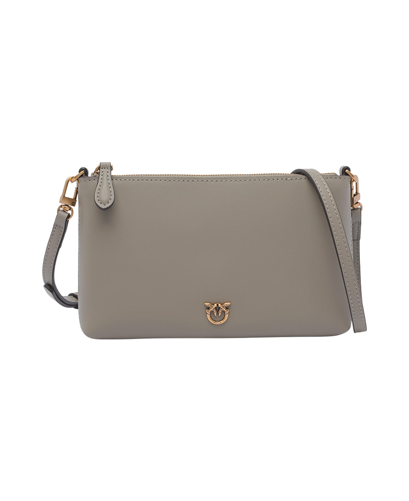 Pinko Mini Flat Horizontal Pochette - Grey