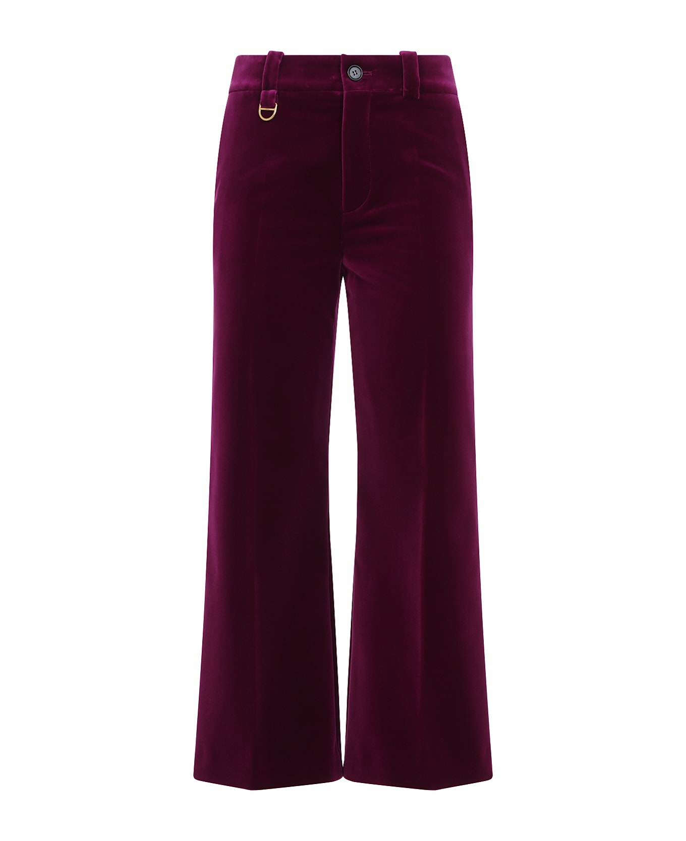 Chloé Wide Flare Pants - C Pansy Purple