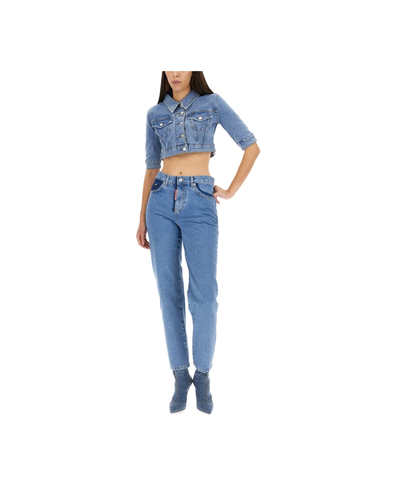 M05CH1N0 Jeans Five Pocket Jeans - BLUE