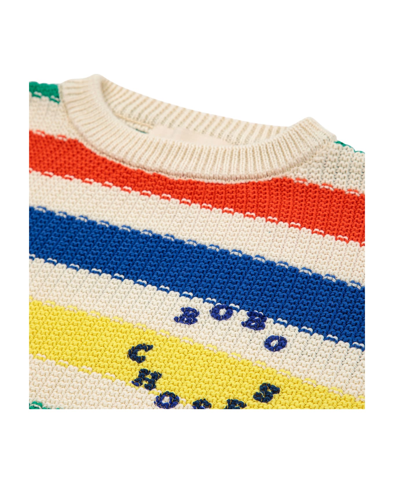 Bobo Choses Multicolored Sweater For Kids With Stripes - Multicolor