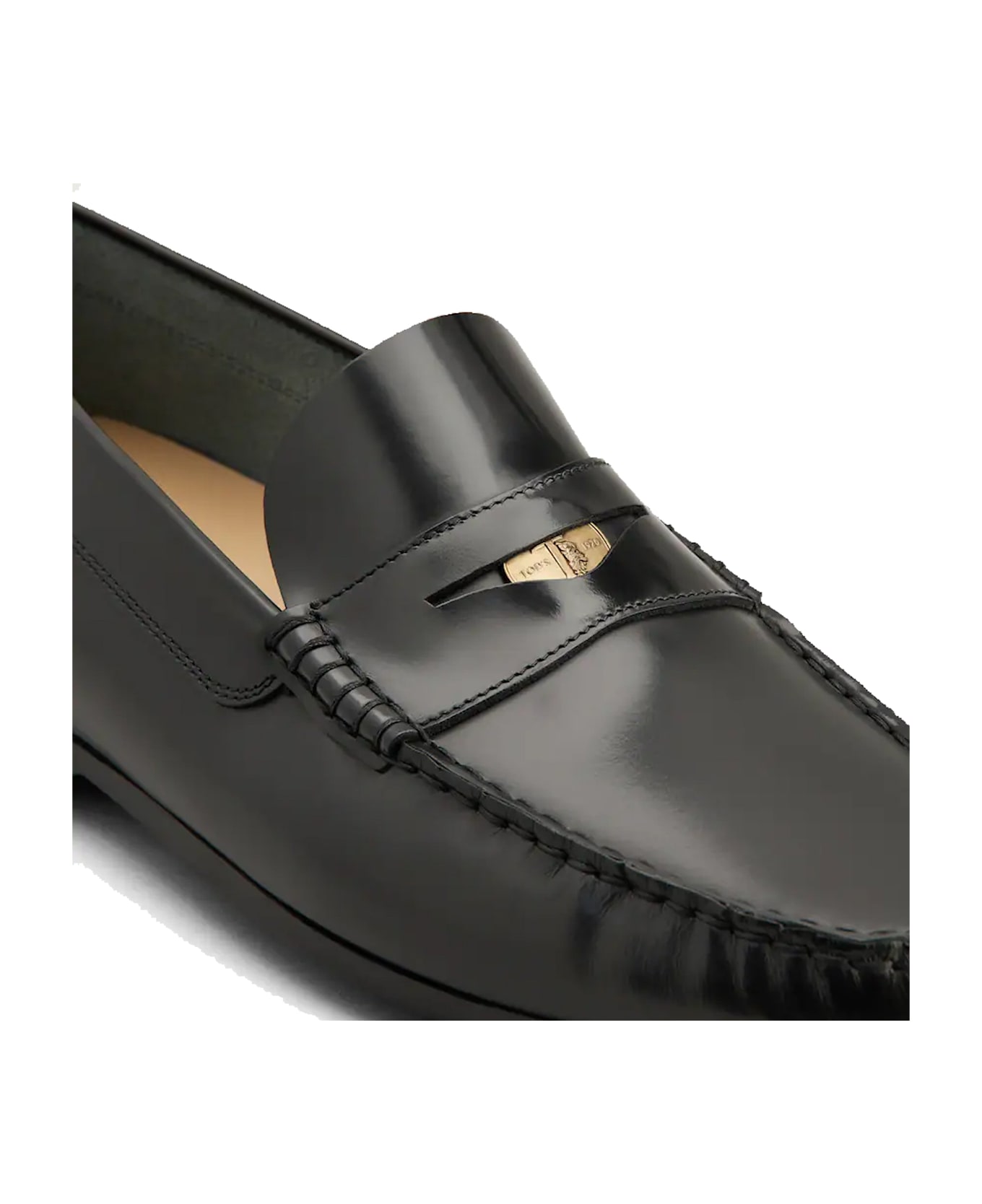 Tod's Penny Leather Loafers - Black
