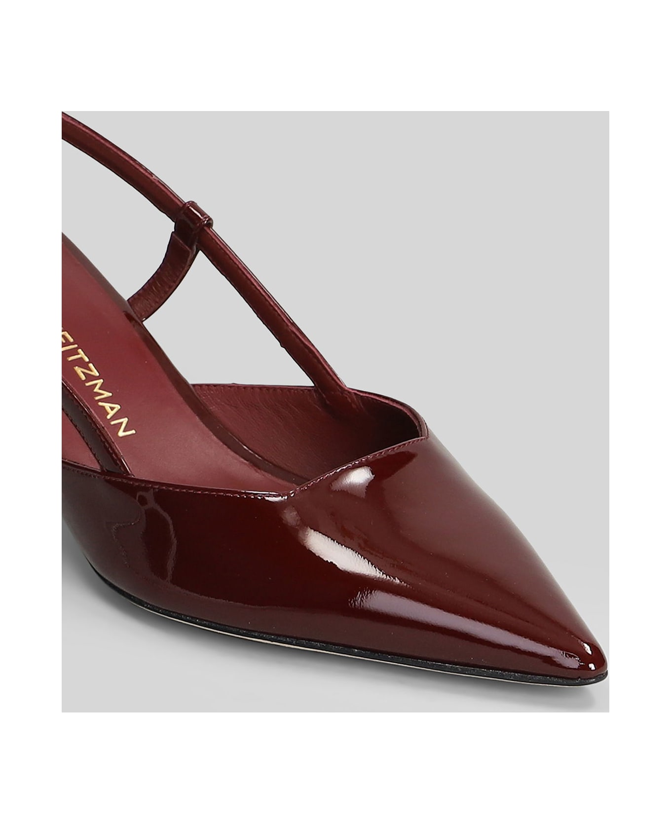 Stuart Weitzman Vinnie 50 Pumps In Bordeaux Patent Leather - bordeaux