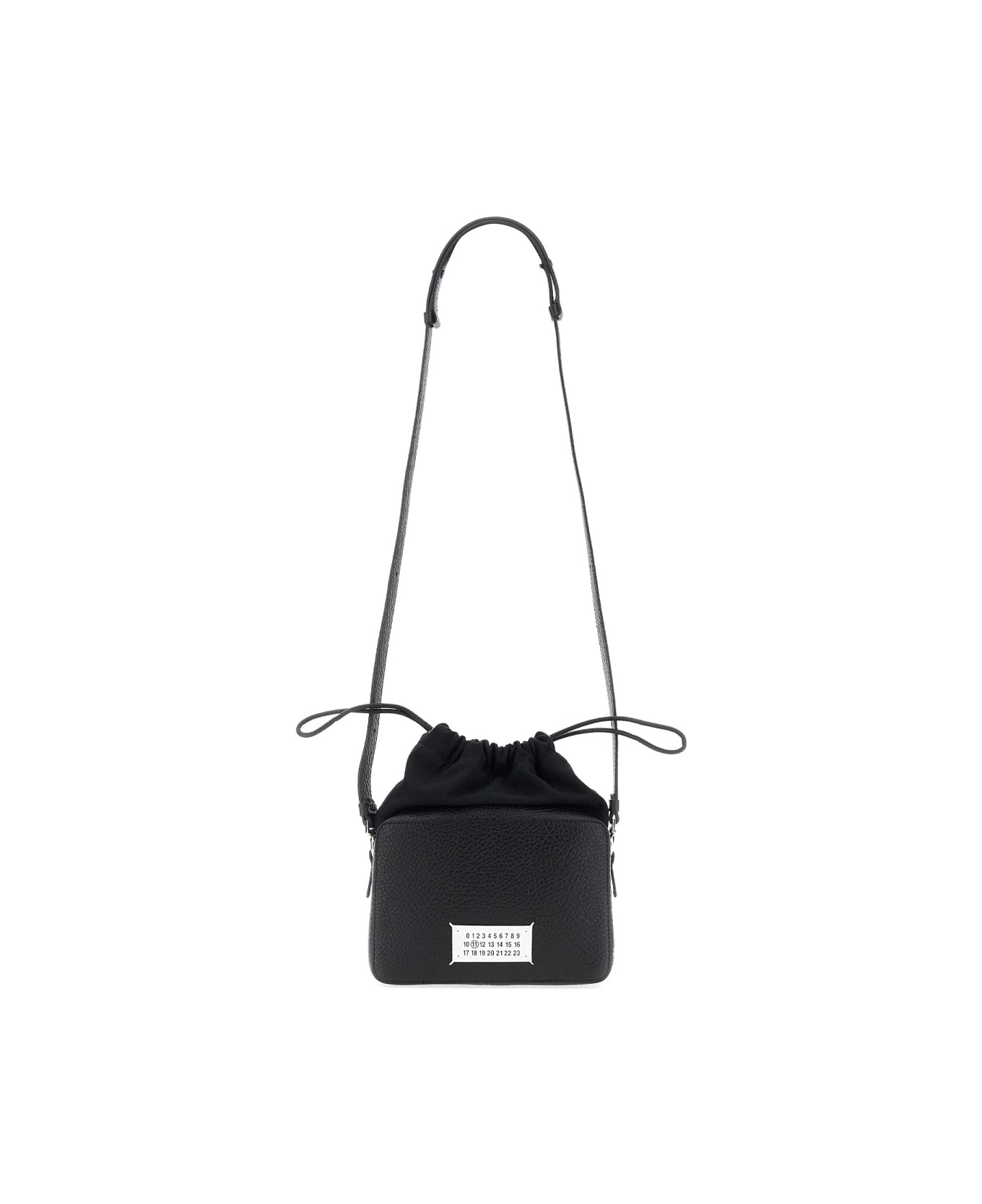 Maison Margiela Shoulder Bag With Logo - BLACK