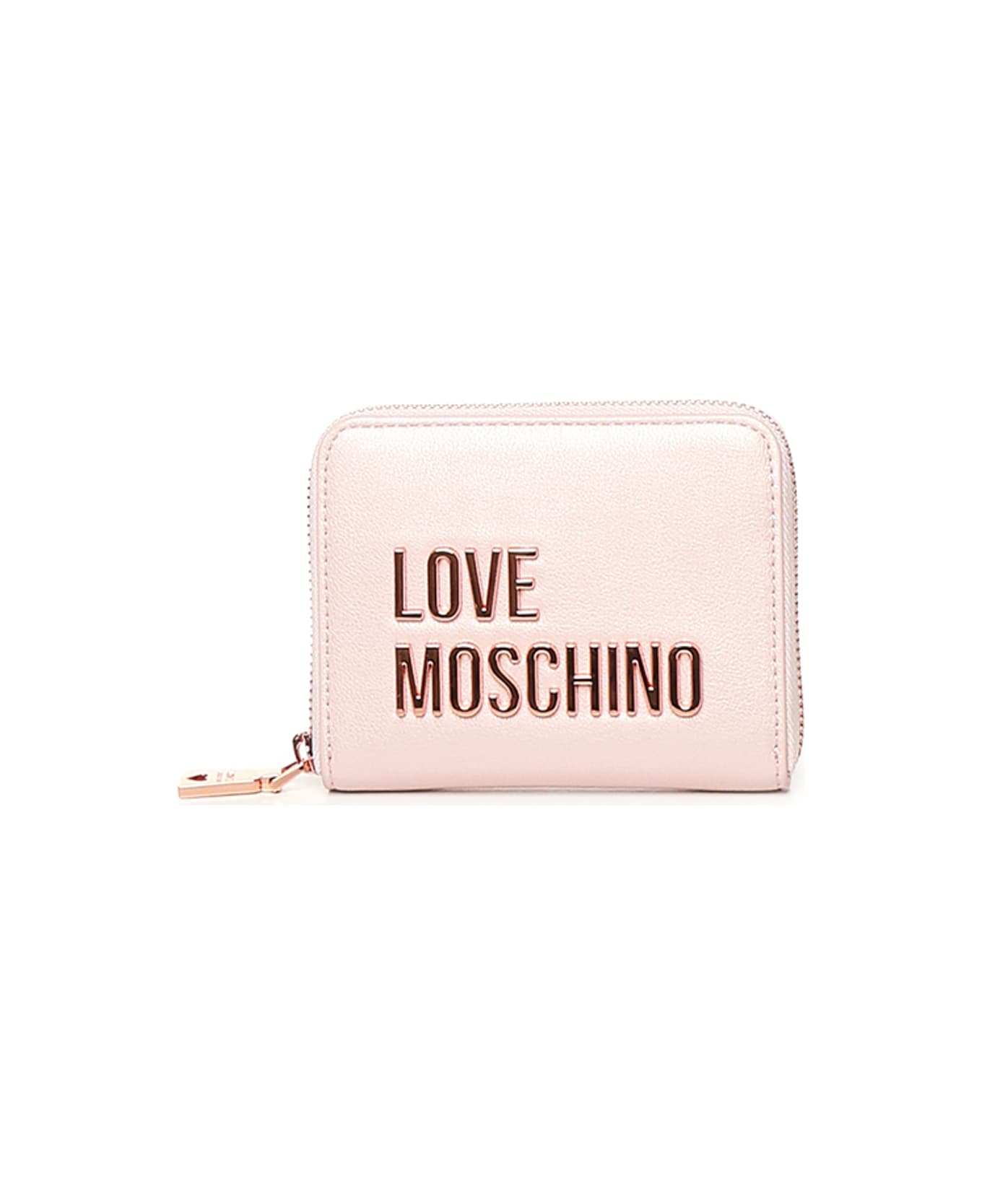 Love Moschino Small Zip Around Wallet - Pink