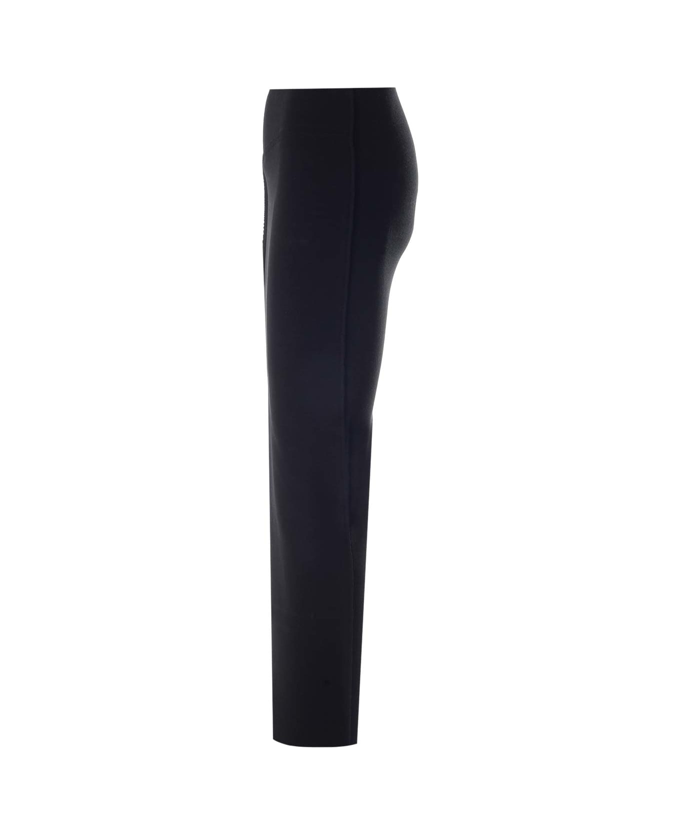 Rick Owens Long Skirt With Side Slit - Black