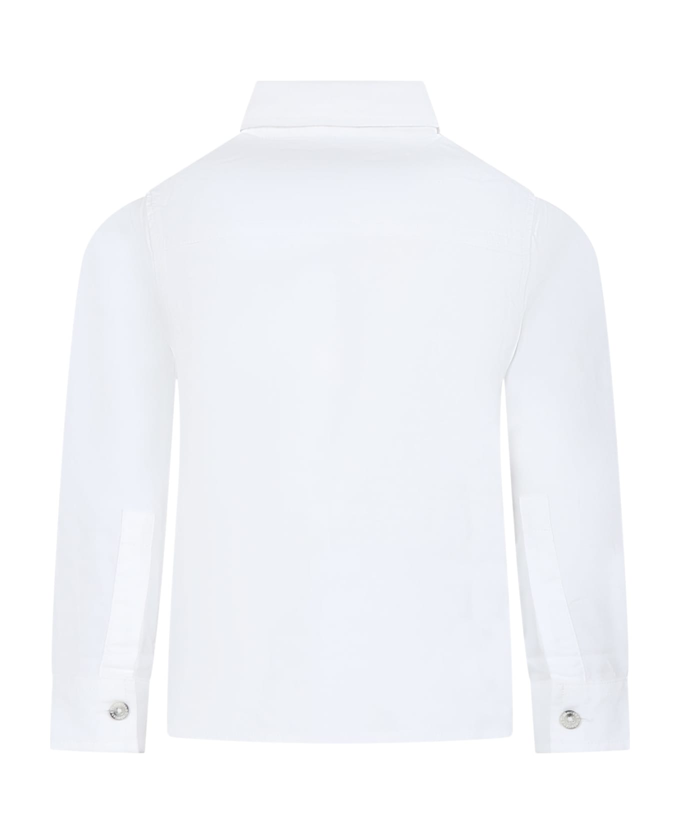 Timberland White Shirt For Boy With Logo - White シャツ