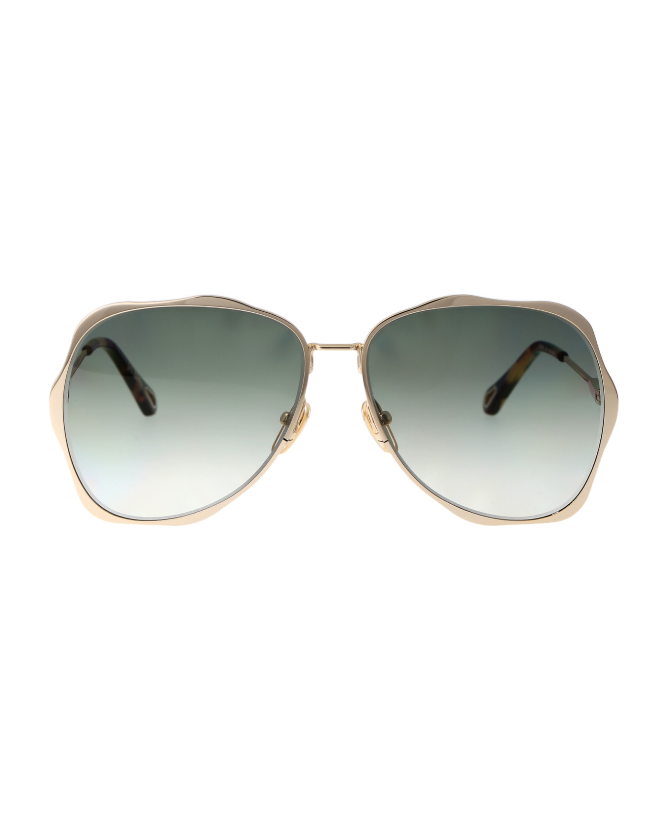 Chloé Eyewear Ch0183s Sunglasses - 004 GOLD GOLD GREEN