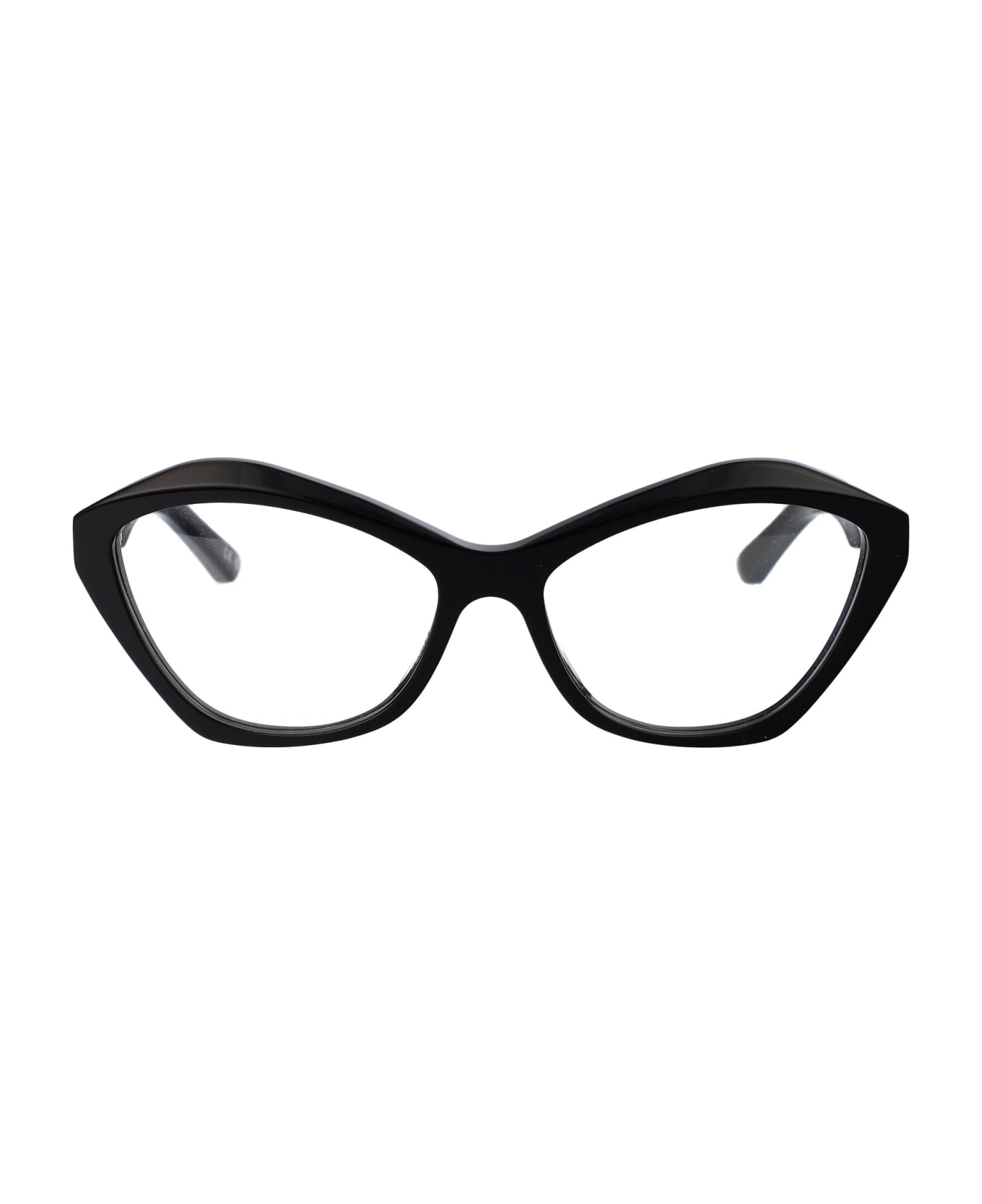 Balenciaga Eyewear Bb0341o Glasses - 001 BLACK BLACK TRANSPARENT