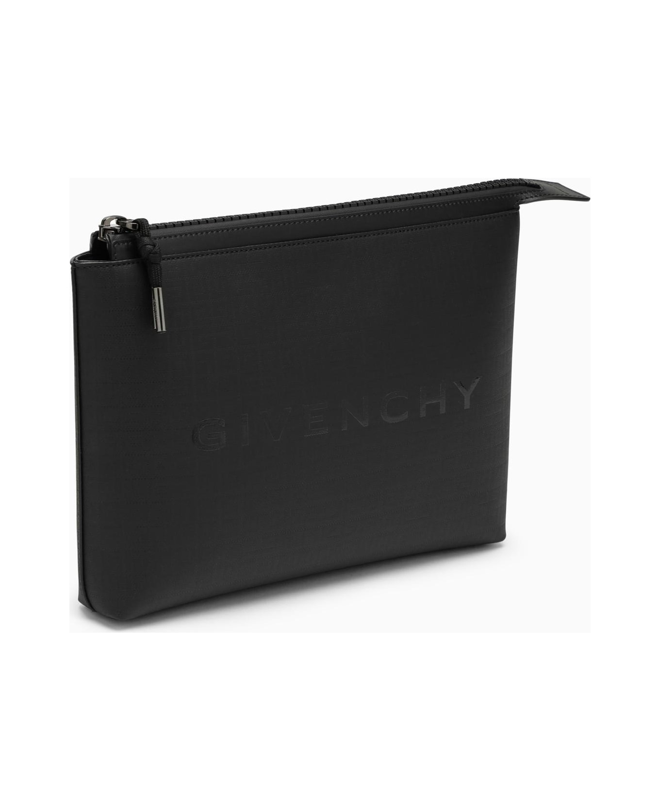 Givenchy Medium Pouch In 4g Nylon - Black 財布